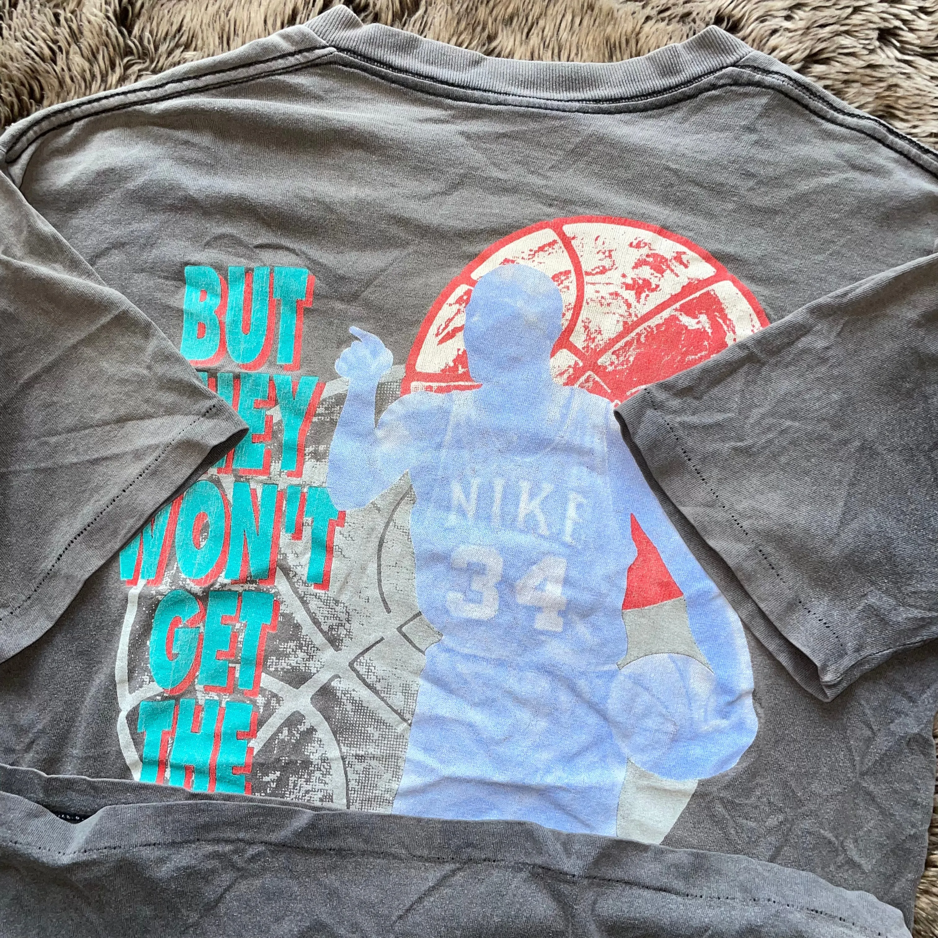 1990s Nike x Charles Barkley The Meek Shall Inherit the Earth Tee (Black)