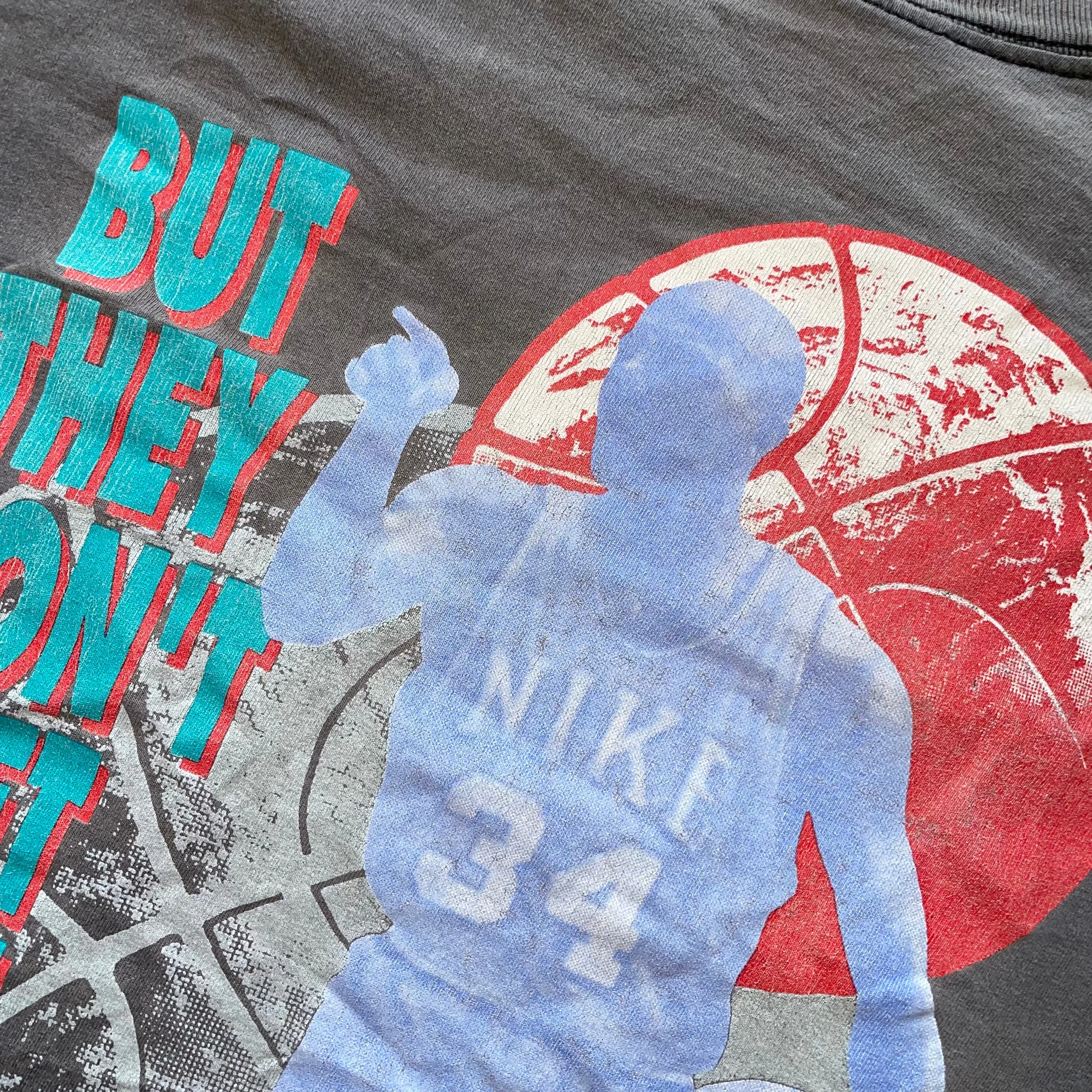 1990s Nike x Charles Barkley The Meek Shall Inherit the Earth Tee (Black)
