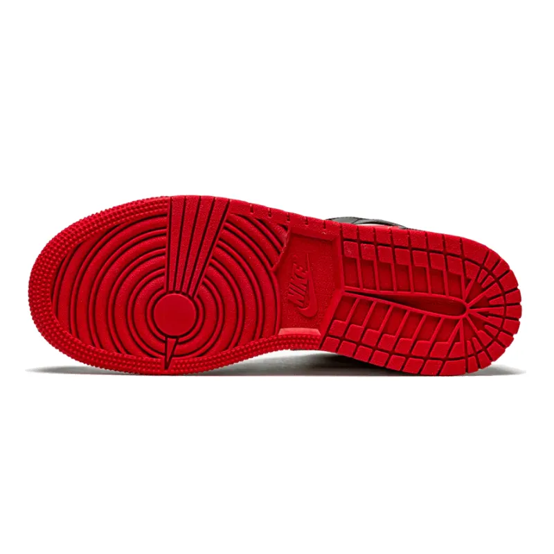 Air Jordan 1 Mid Black Gym Red Gs