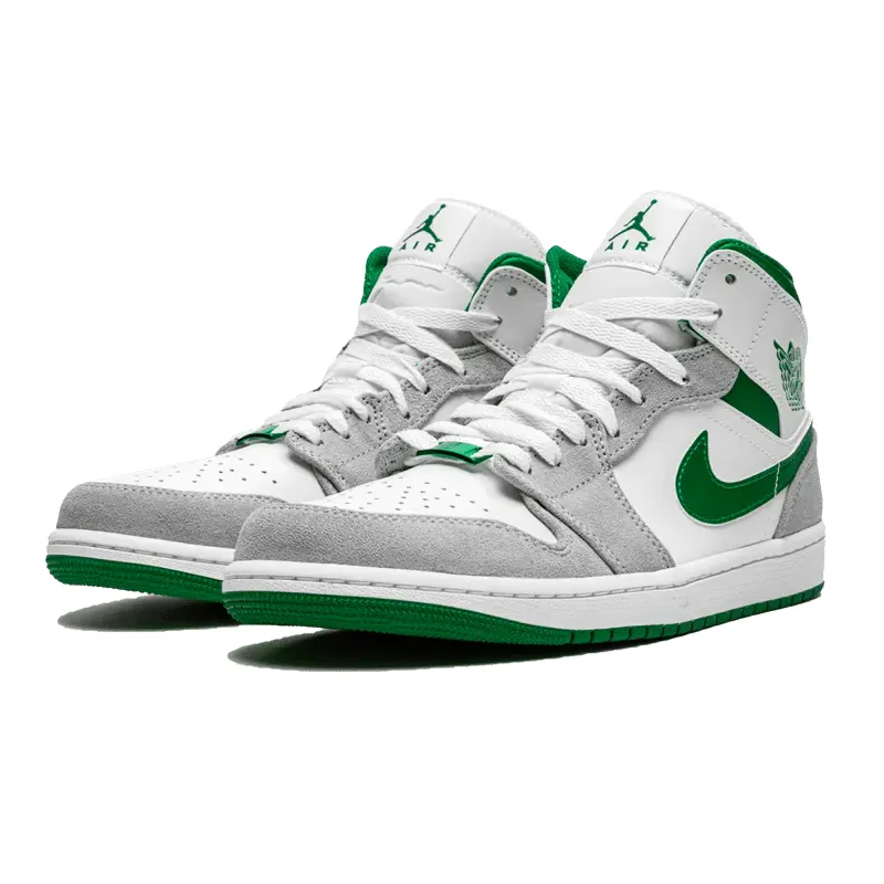 Air Jordan 1 Mid Grey Green