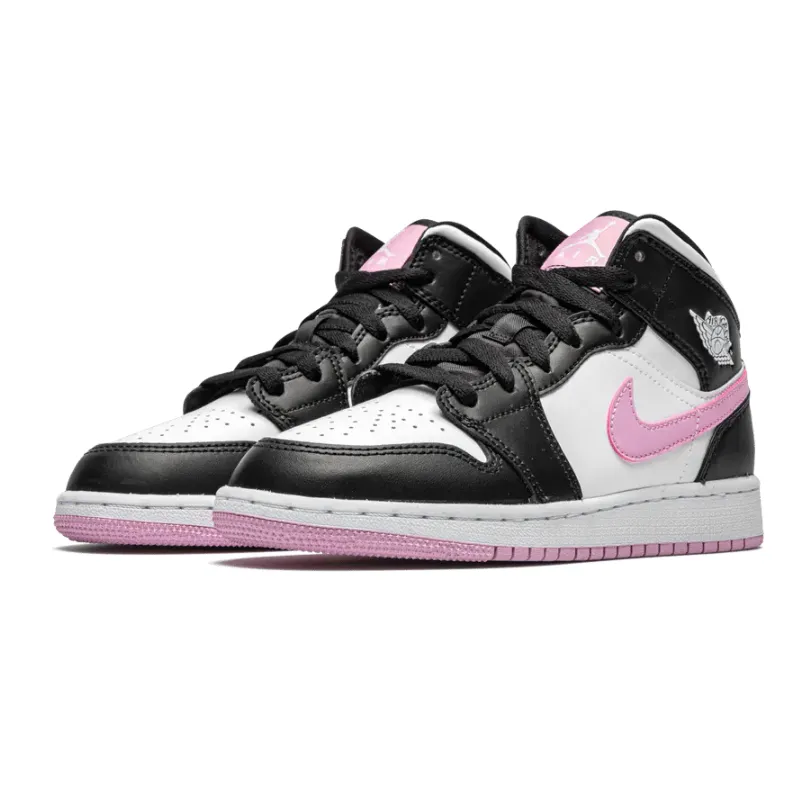 Air Jordan 1 Mid GS White Light Arctic Pink