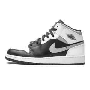 Air Jordan 1 Mid GS White Shadow