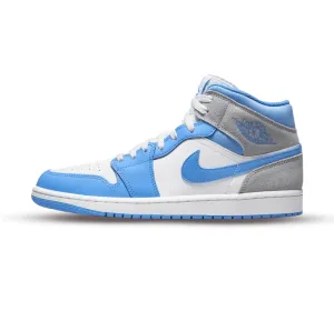 Air Jordan 1 Mid University Blue Grey