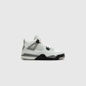 AIR JORDAN 4 RETRO WHITE CEMENT (PS)
