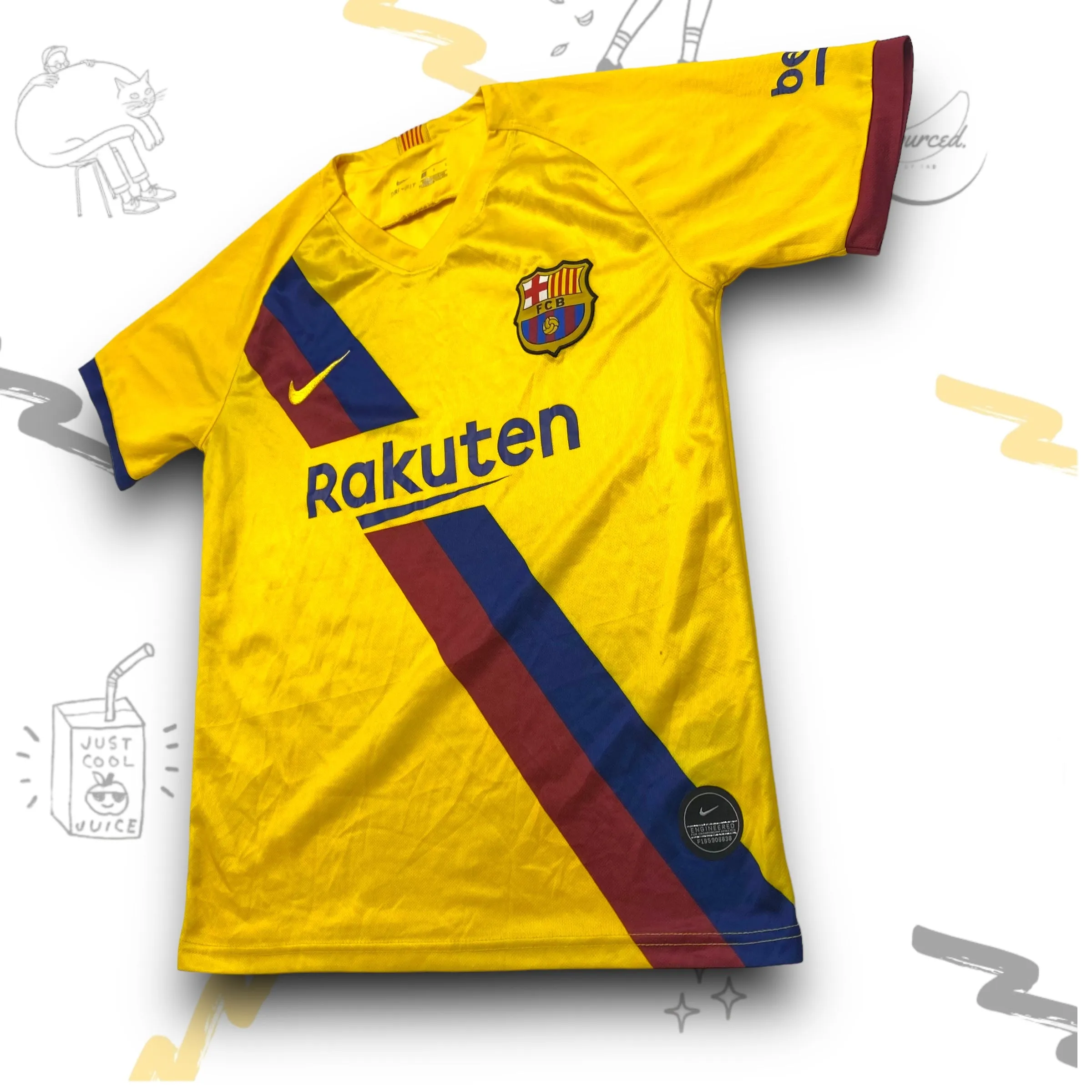 Barcelona Yellow Nike Jersey 2019-20 (S)