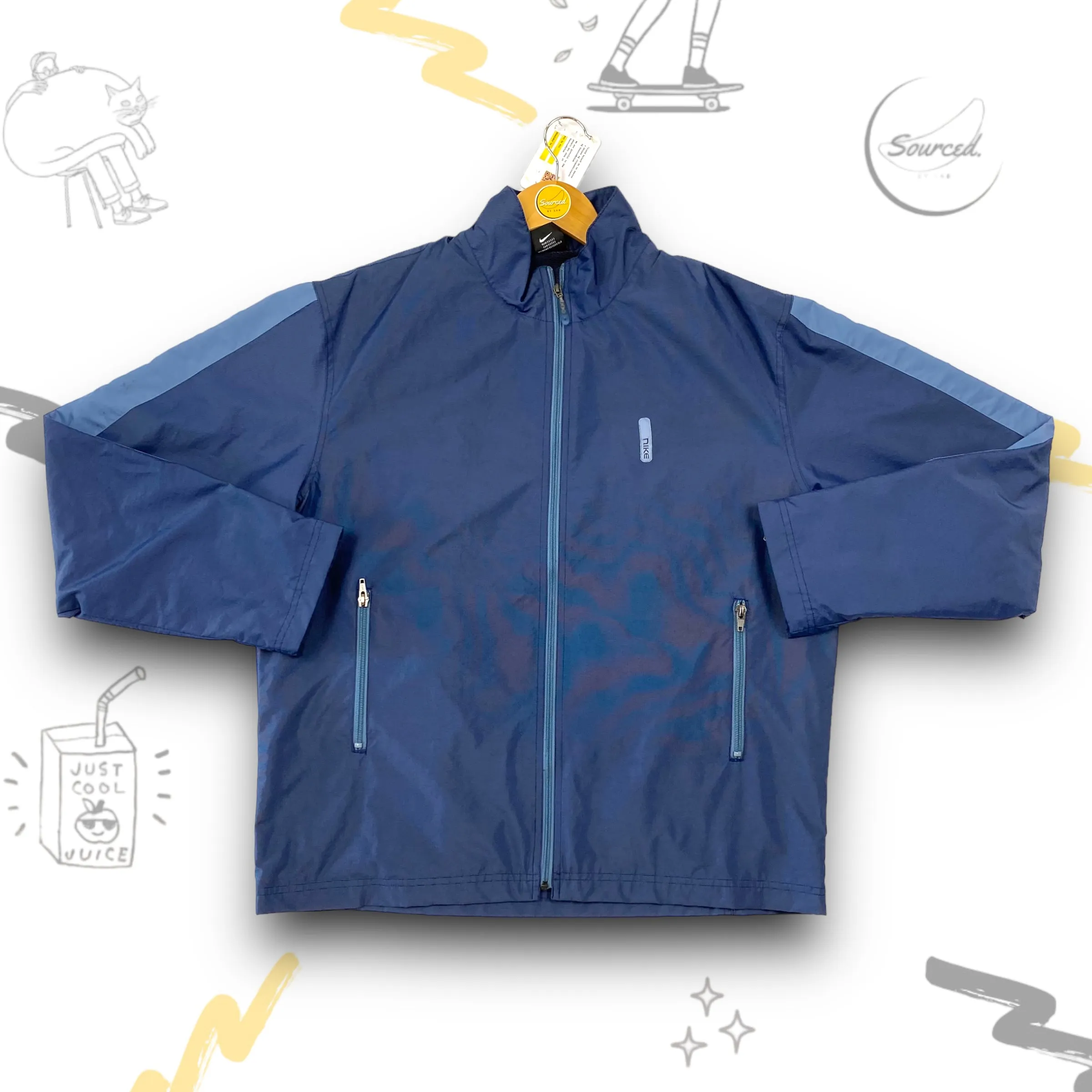 Blue Nike Vintage Track Jacket (M)