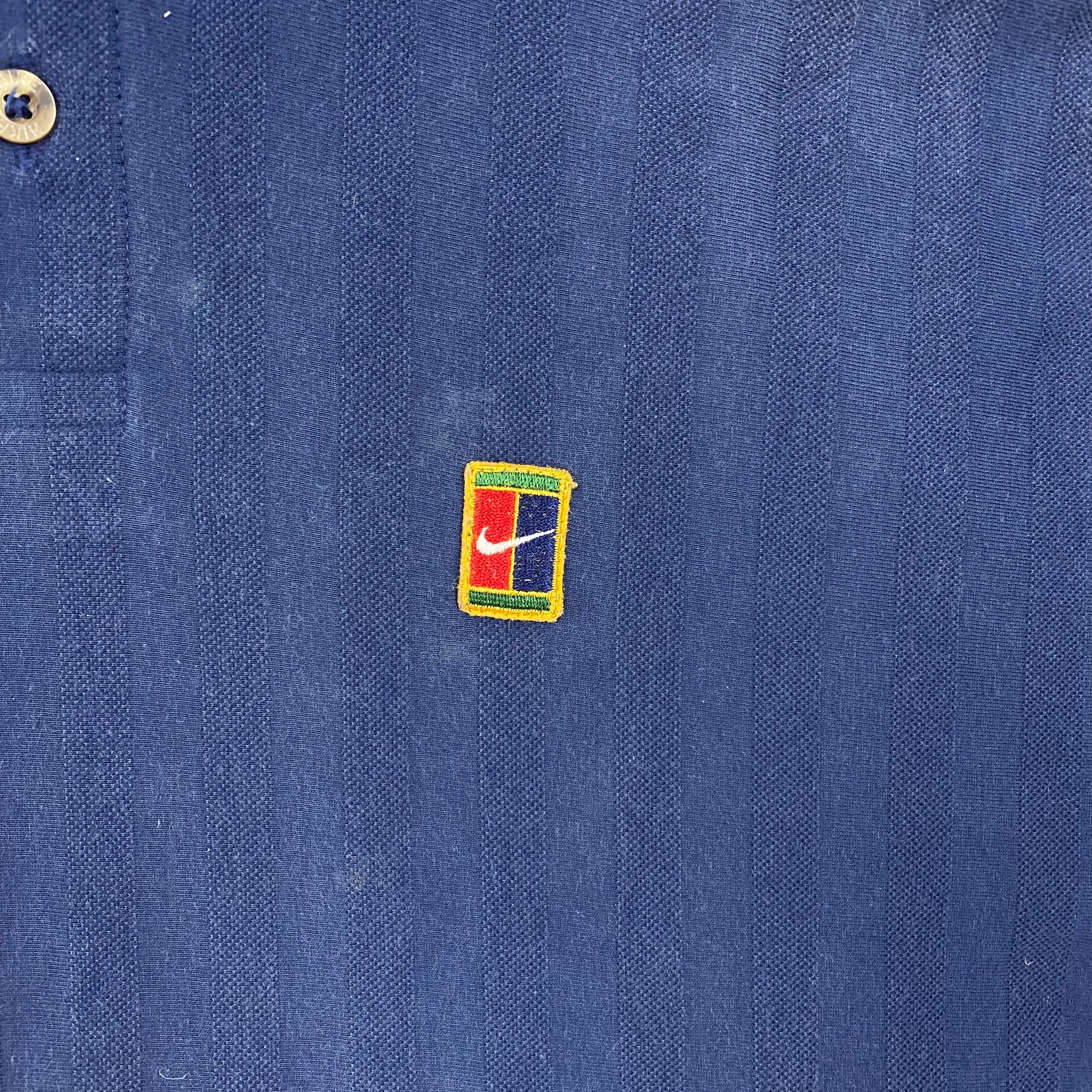 Blue Vintage Nike Polo T Shirt (S)