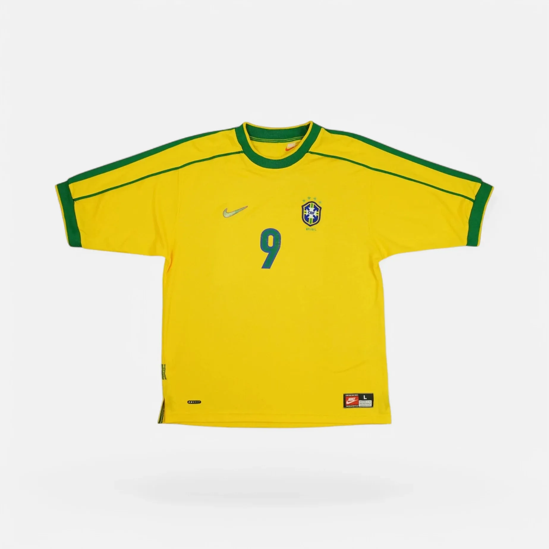 Brazil Ronaldo Nike 1998-2000 Home Jersey (XL)