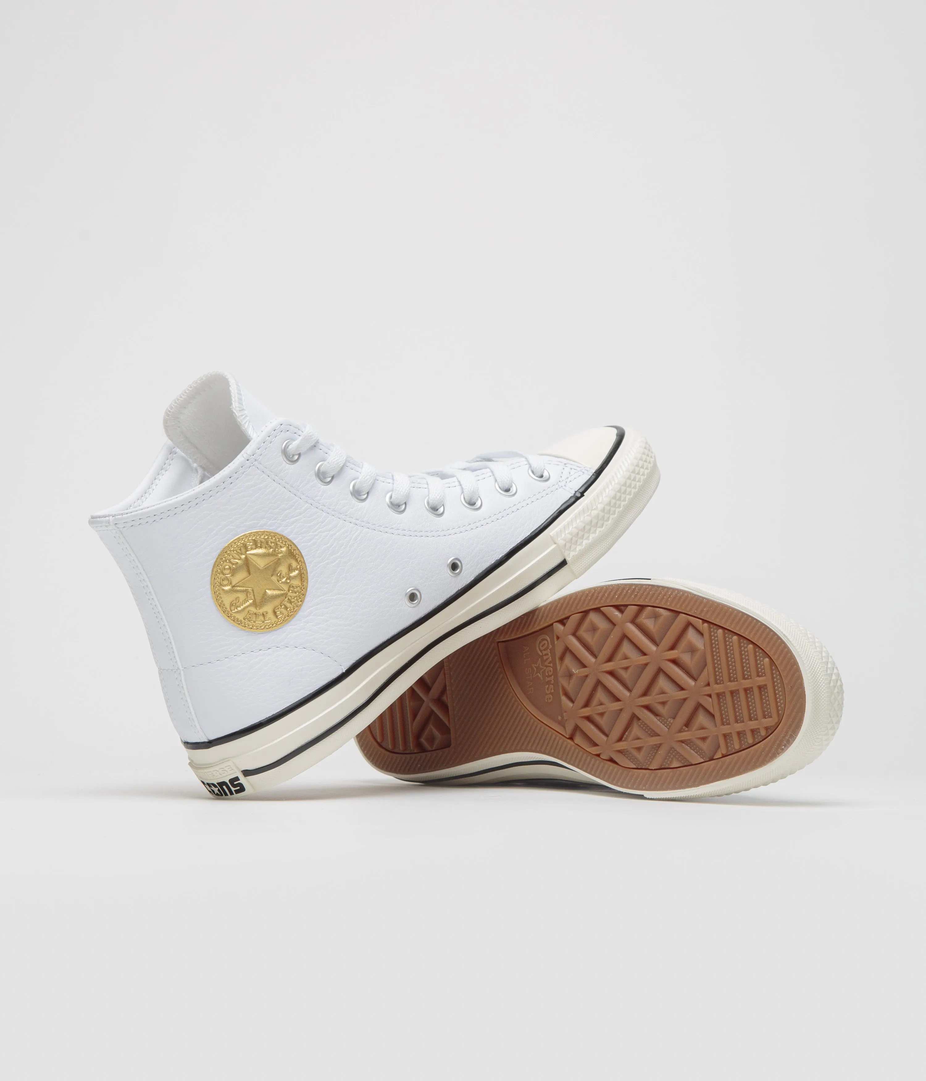 Converse CTAS Pro Hi Shoes - White / Gold / Egret