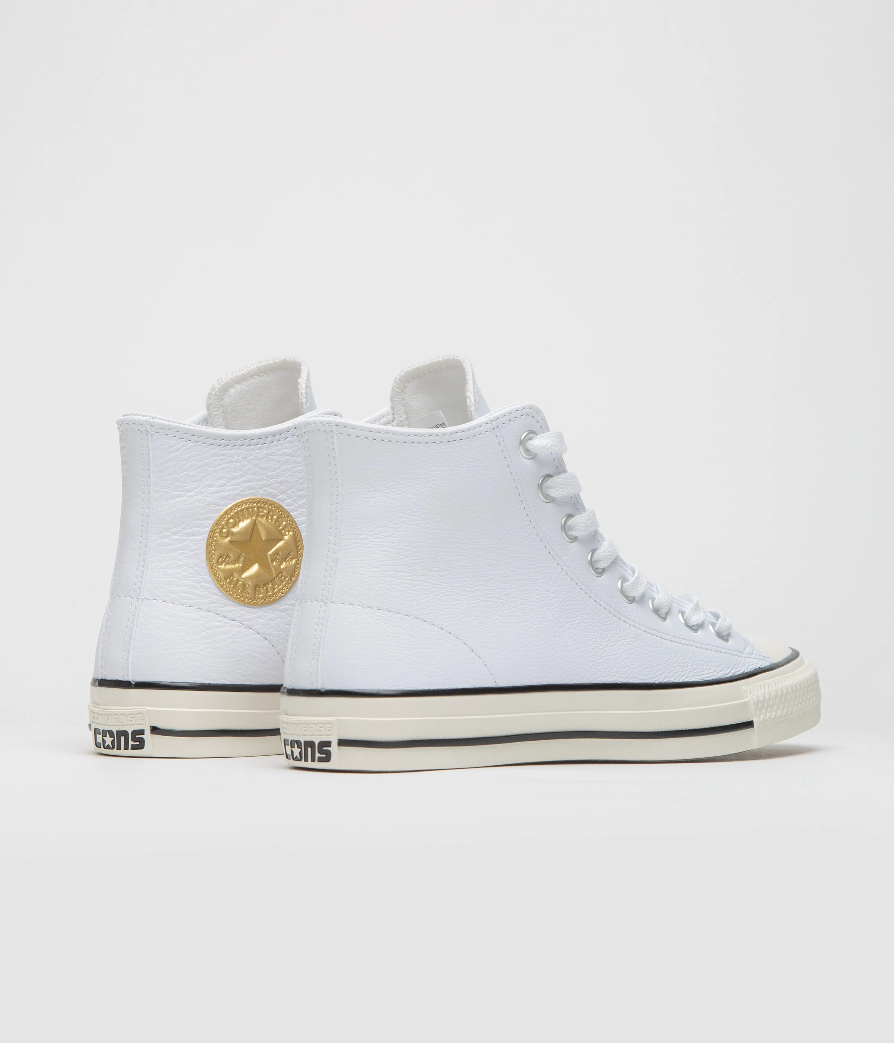 Converse CTAS Pro Hi Shoes - White / Gold / Egret