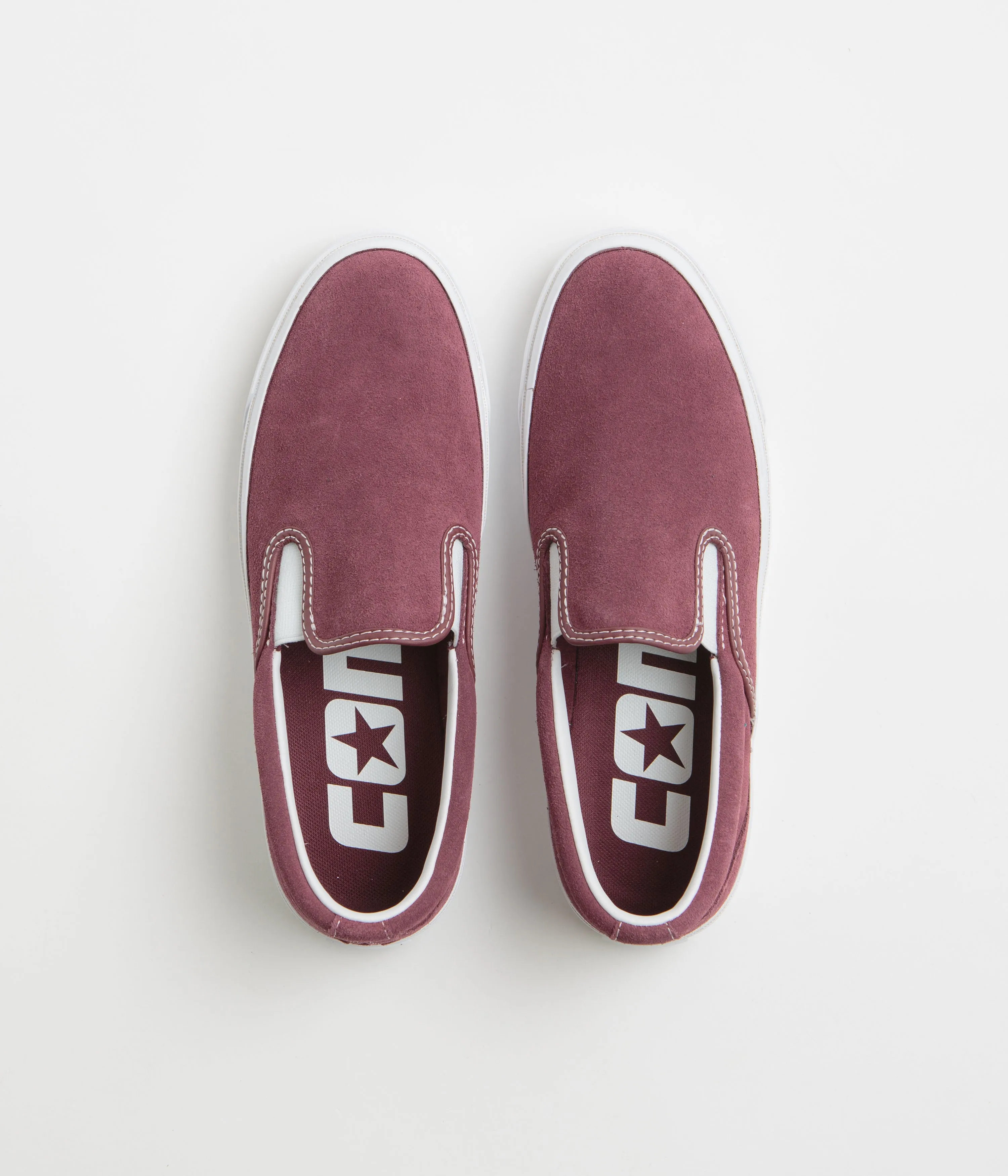 Converse One Star CC Slip Pro Shoes - Deep Bordeaux / White / White