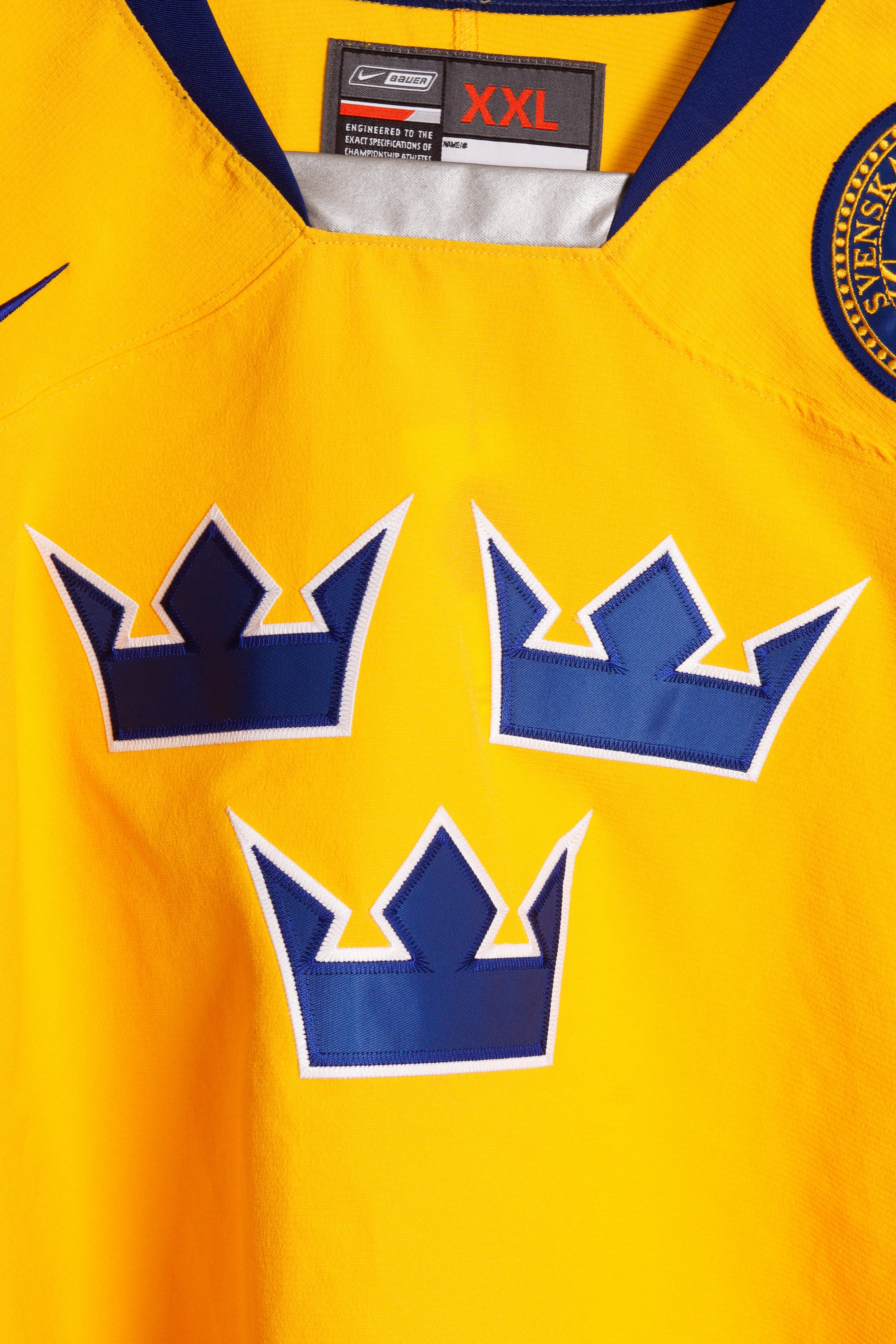 Nike 2008-2009 'Team Sweden' Home Hockey Jersey Yellow