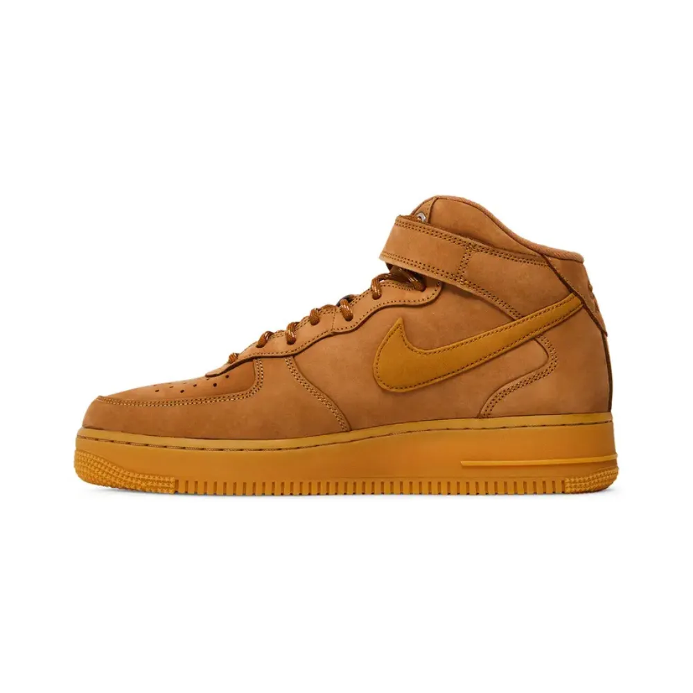 Nike Air Force 1 Mid '07 Flax Gum Light Brown Black Wheat
