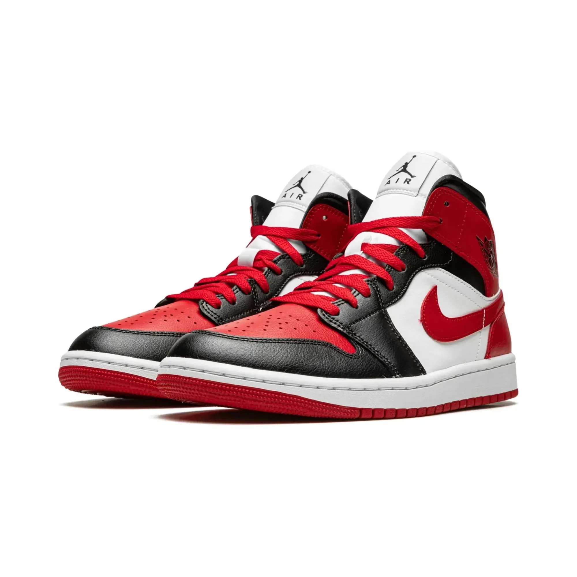 Nike Air Jordan 1 Mid Alternate Bred Toe