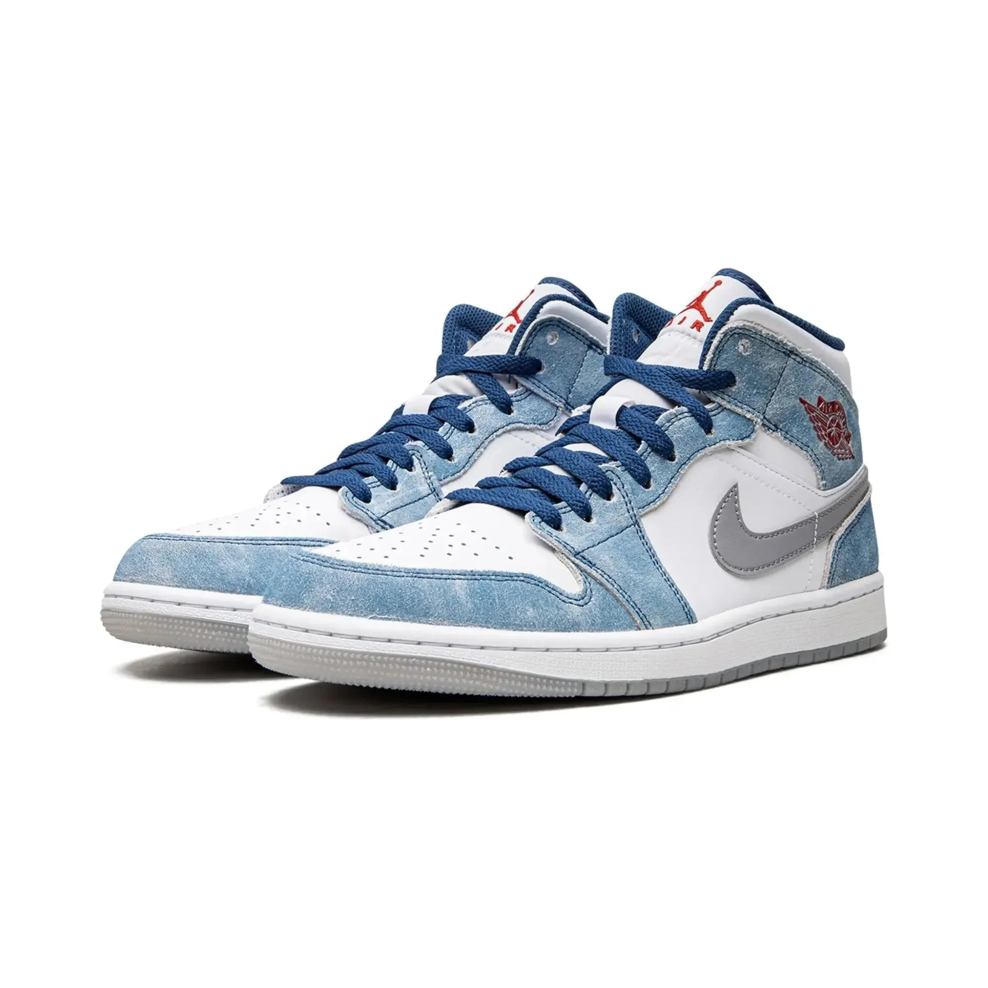 Nike Air Jordan 1 Mid French Blue Fire Red