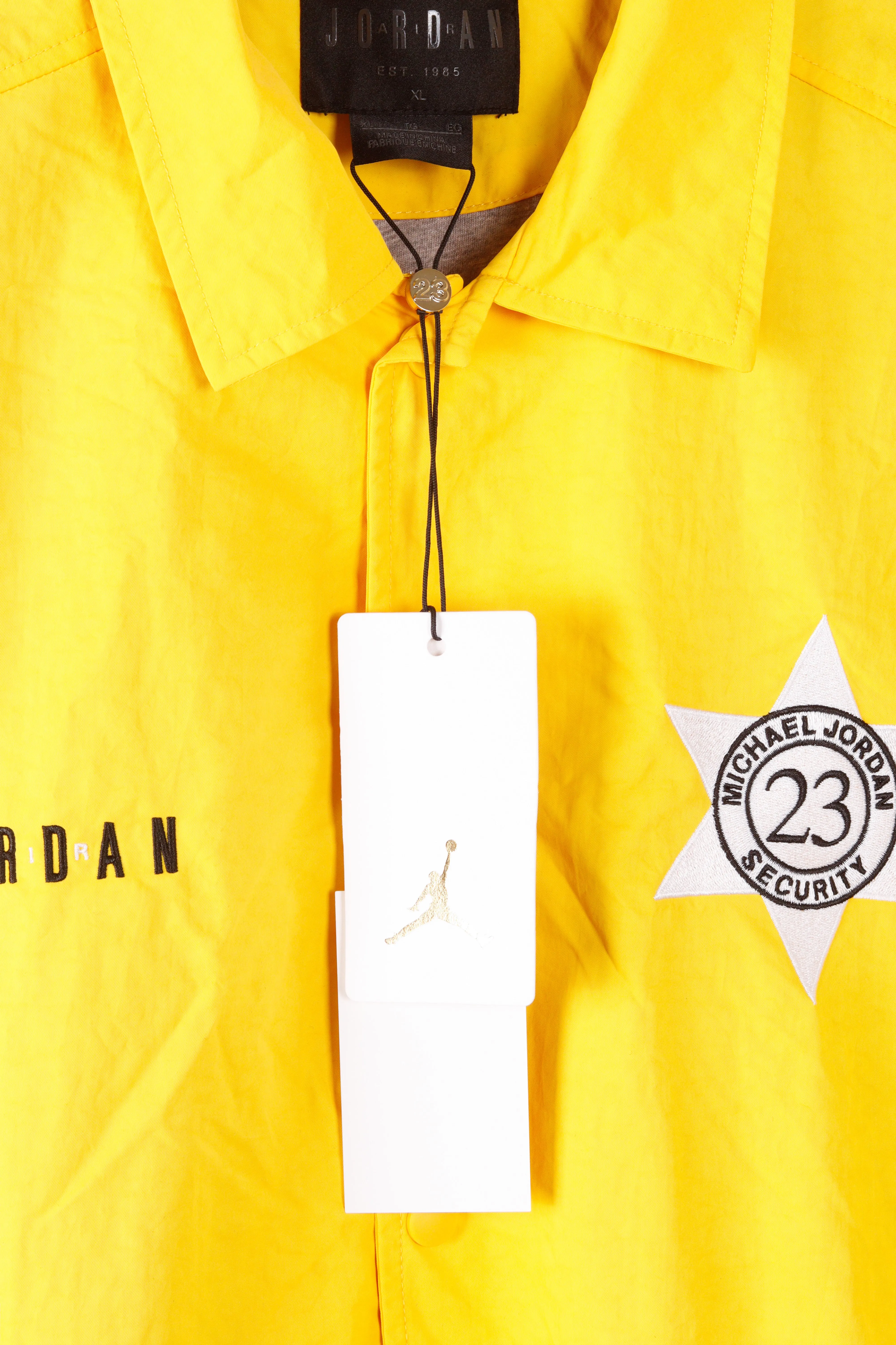 Nike Air Jordan '23 Security Team' Coach Jacket Yellow (2016)