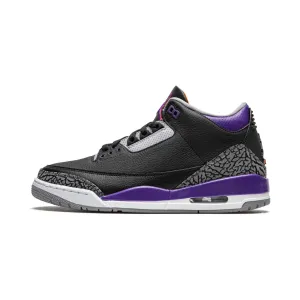 Nike Air Jordan 3 Retro Black Court Purple