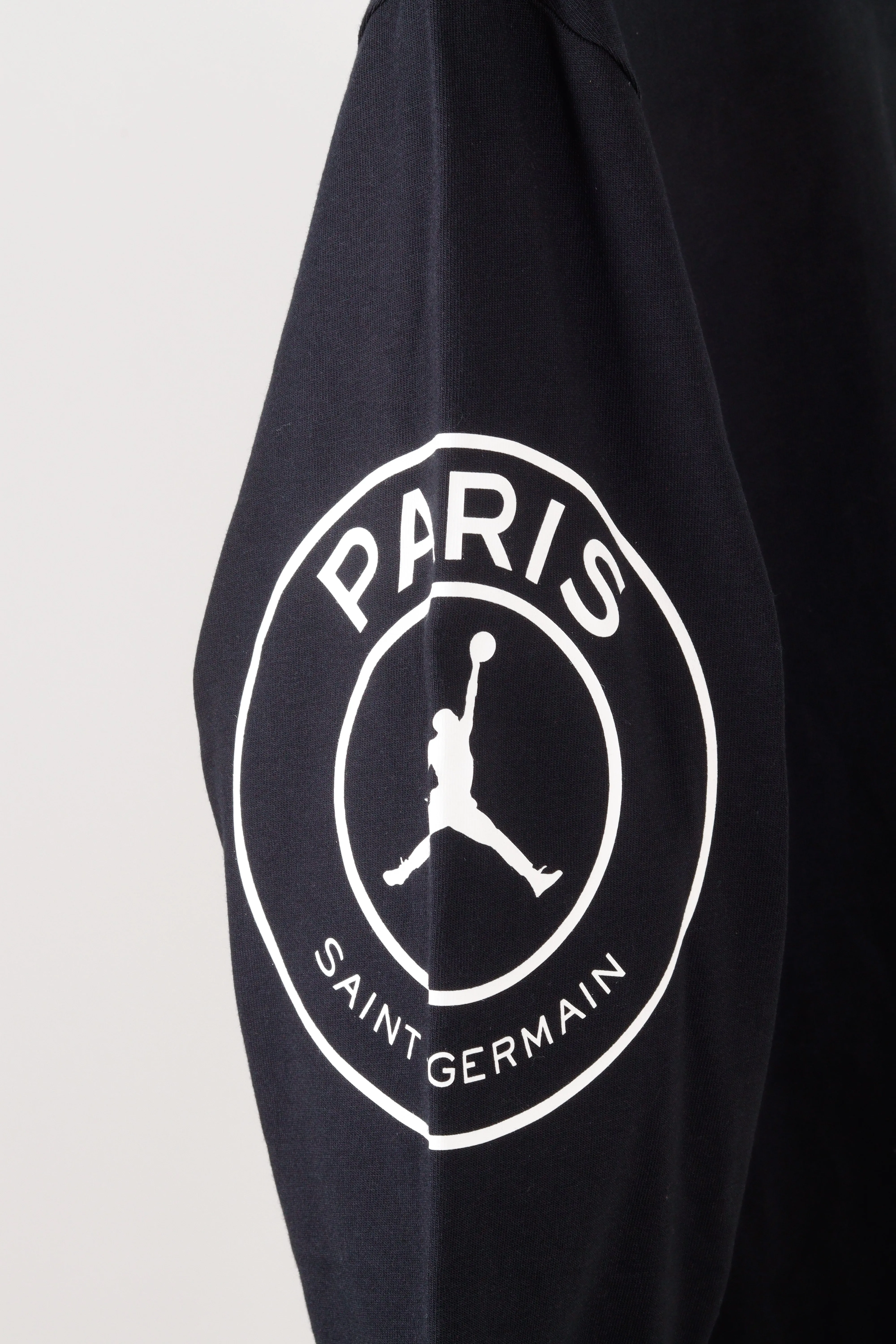 Nike Air Jordan x Pairs Saint Germain PSG 'SAMPLE Sleeve Logo' L/S T-Shirt Black (2018)