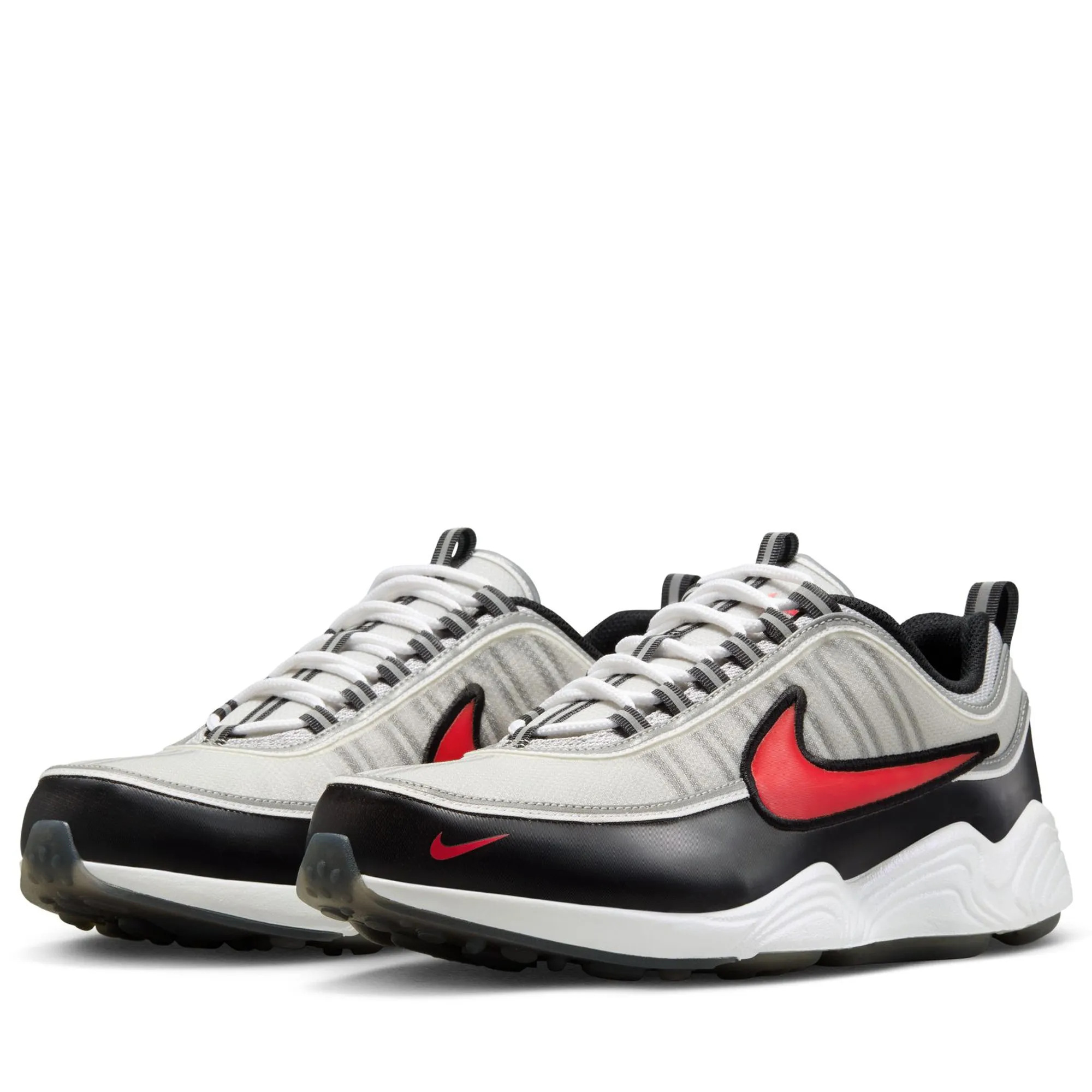 Nike Air Zoom Spiridon - Metallic Silver/Sport Red