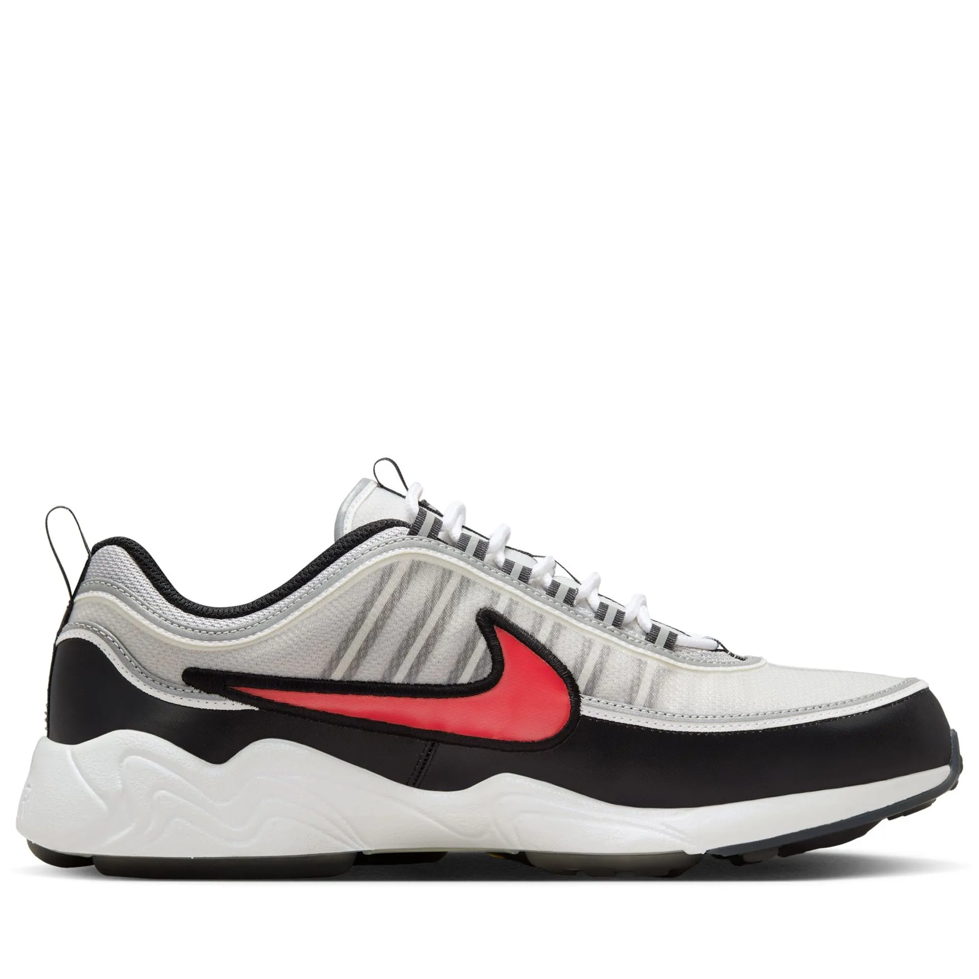 Nike Air Zoom Spiridon - Metallic Silver/Sport Red