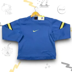 Nike Blue And Yellow Crewneck Vintage Sweatshirt (S)