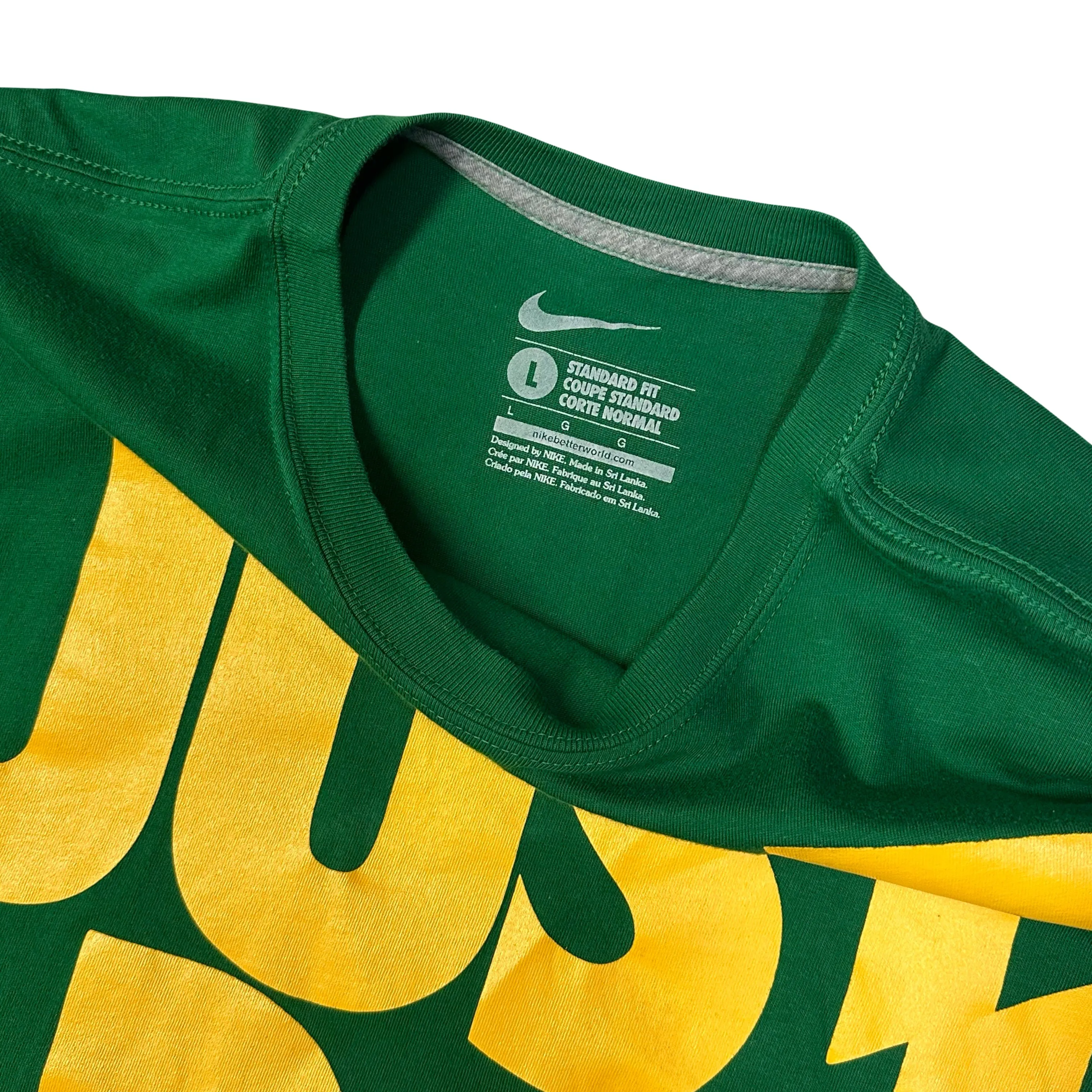 Nike Brazil Just Do It T-Shirt In Green ( L )
