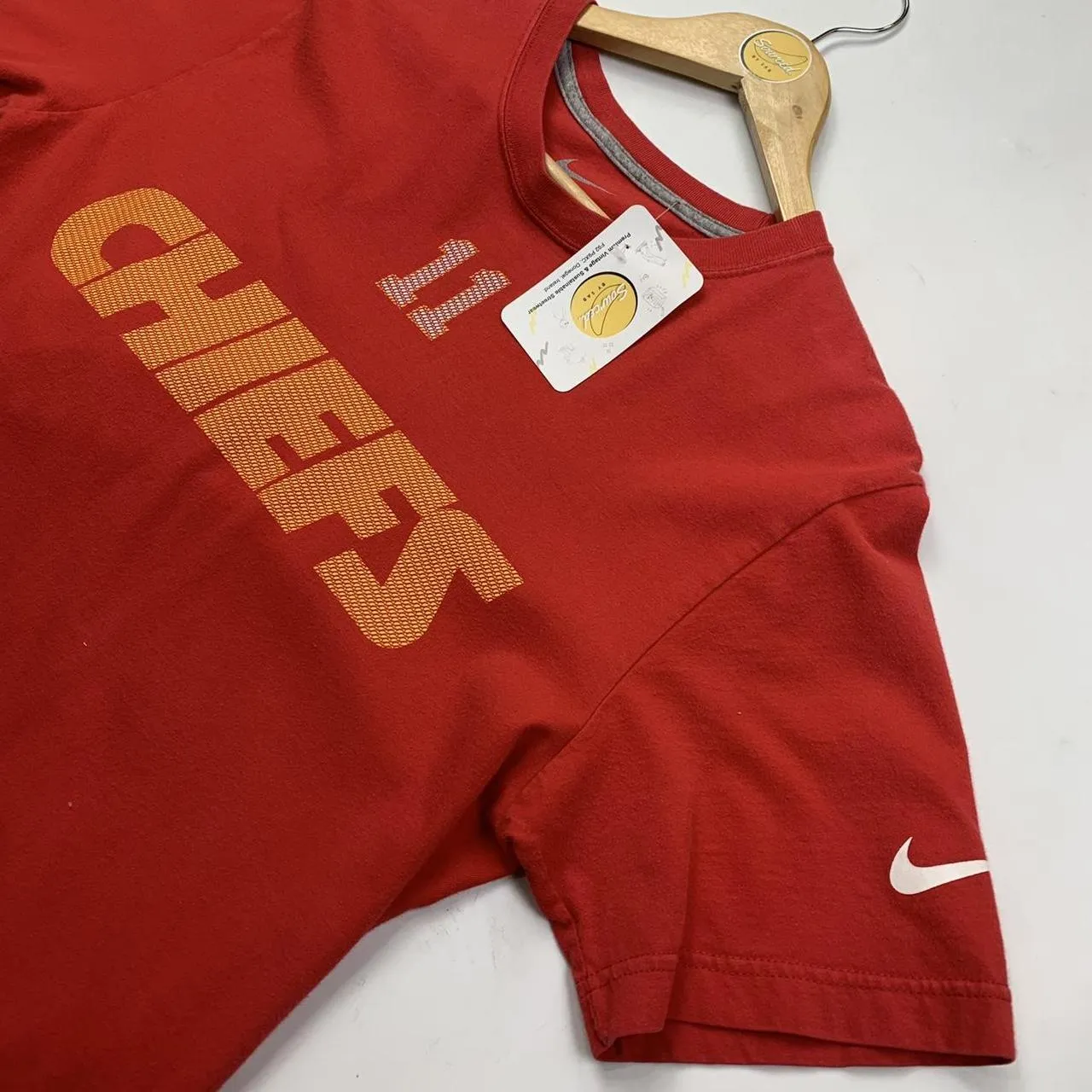 Nike Chiefs Centre Spellout Logo Tee  Swoosh On Left Arm (M)