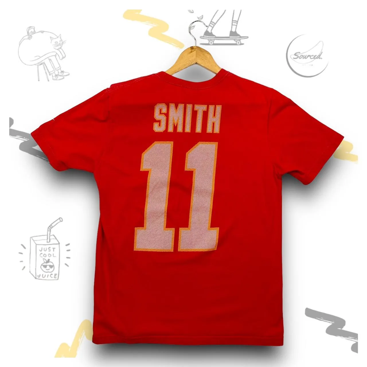 Nike Chiefs Centre Spellout Logo Tee  Swoosh On Left Arm (M)
