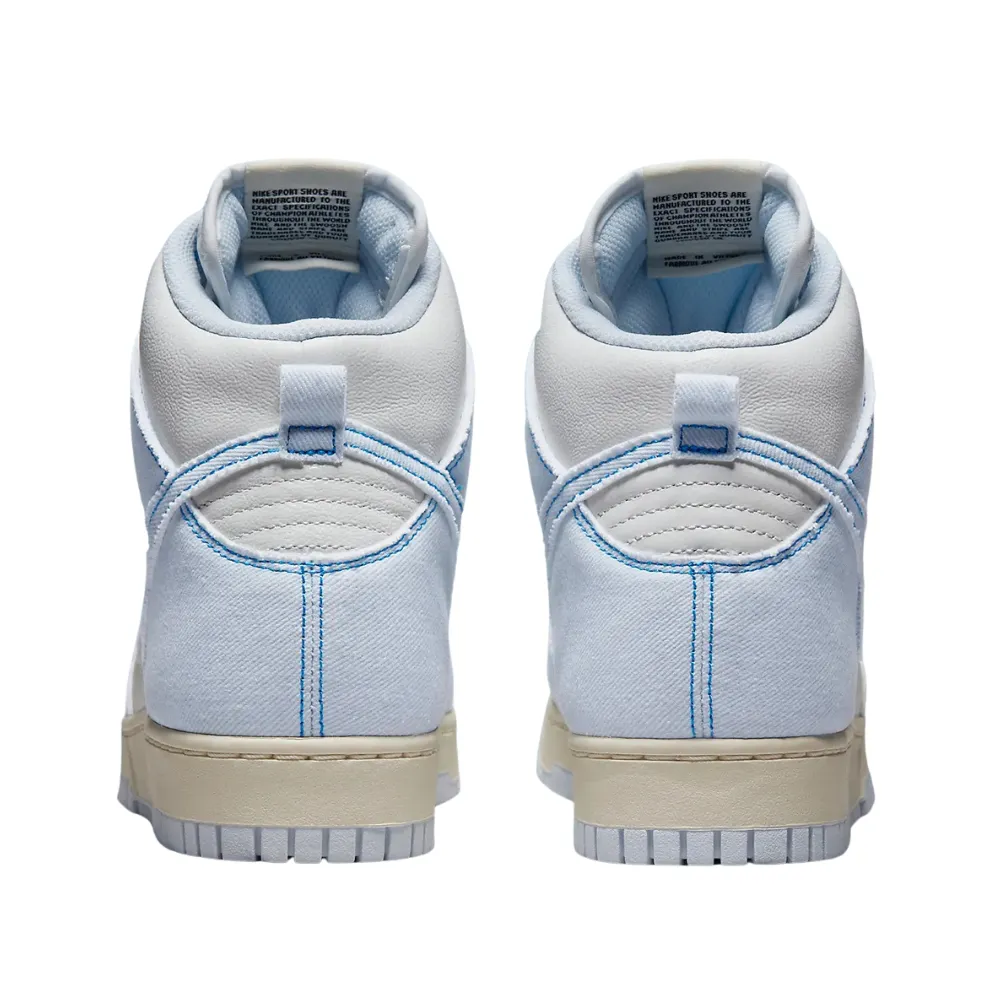 Nike Dunk High 1985 Blue Denim Light Blue White Blue