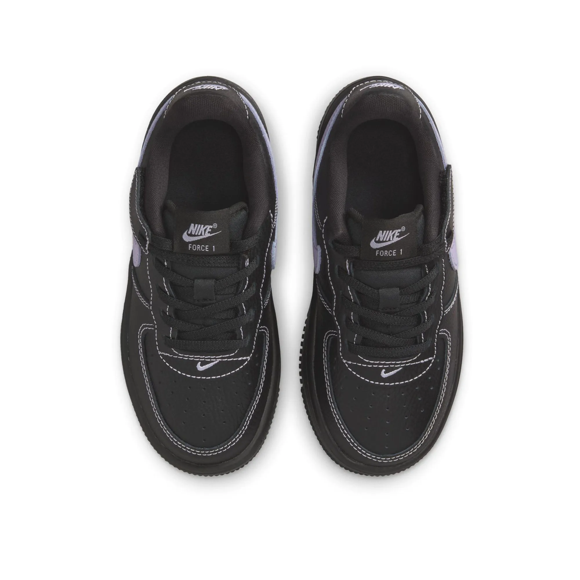 Nike Force 1 Low LV8 EasyOn (PS) - Black/Hydrangeas