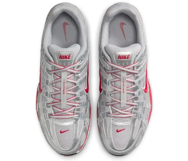 Nike P-6000 Metallic Silver Gym Red