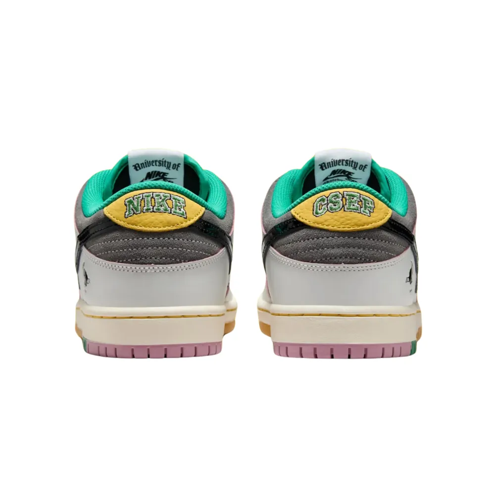 Nike SB Dunk Low CSEF Summit White Black White Iron Grey Clear Emerald Bucktan