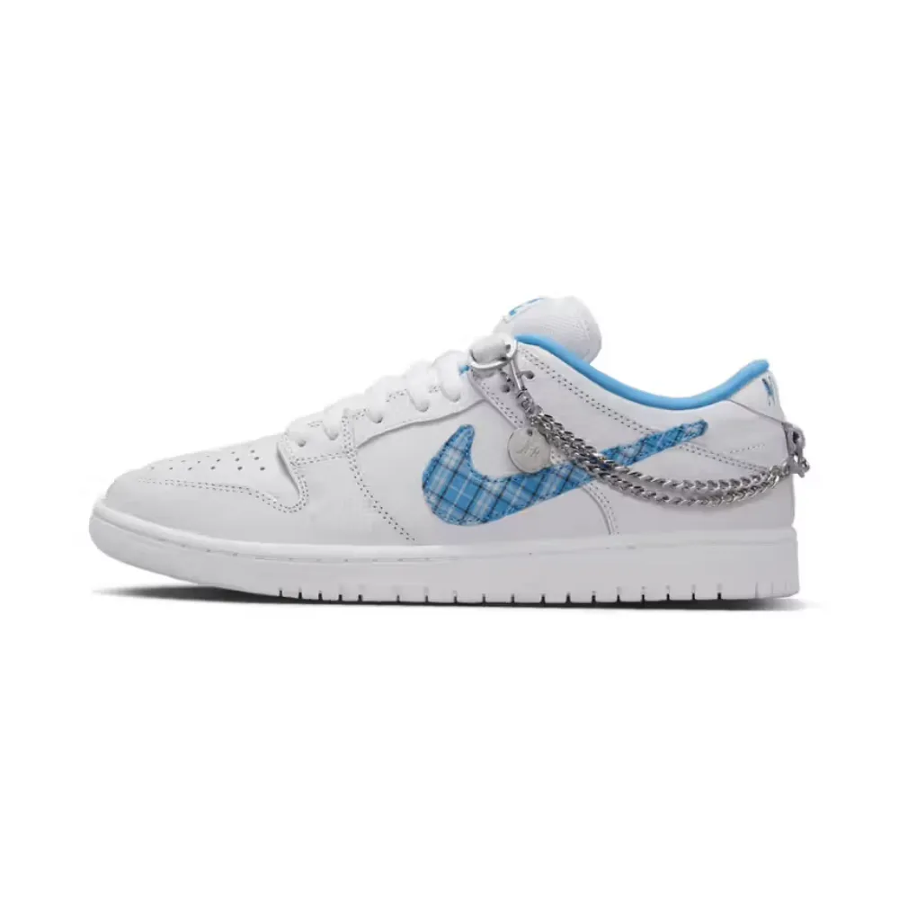 Nike SB Dunk Low Pro Nicole Hause White University Blue Midnight Navy Pure Platinum