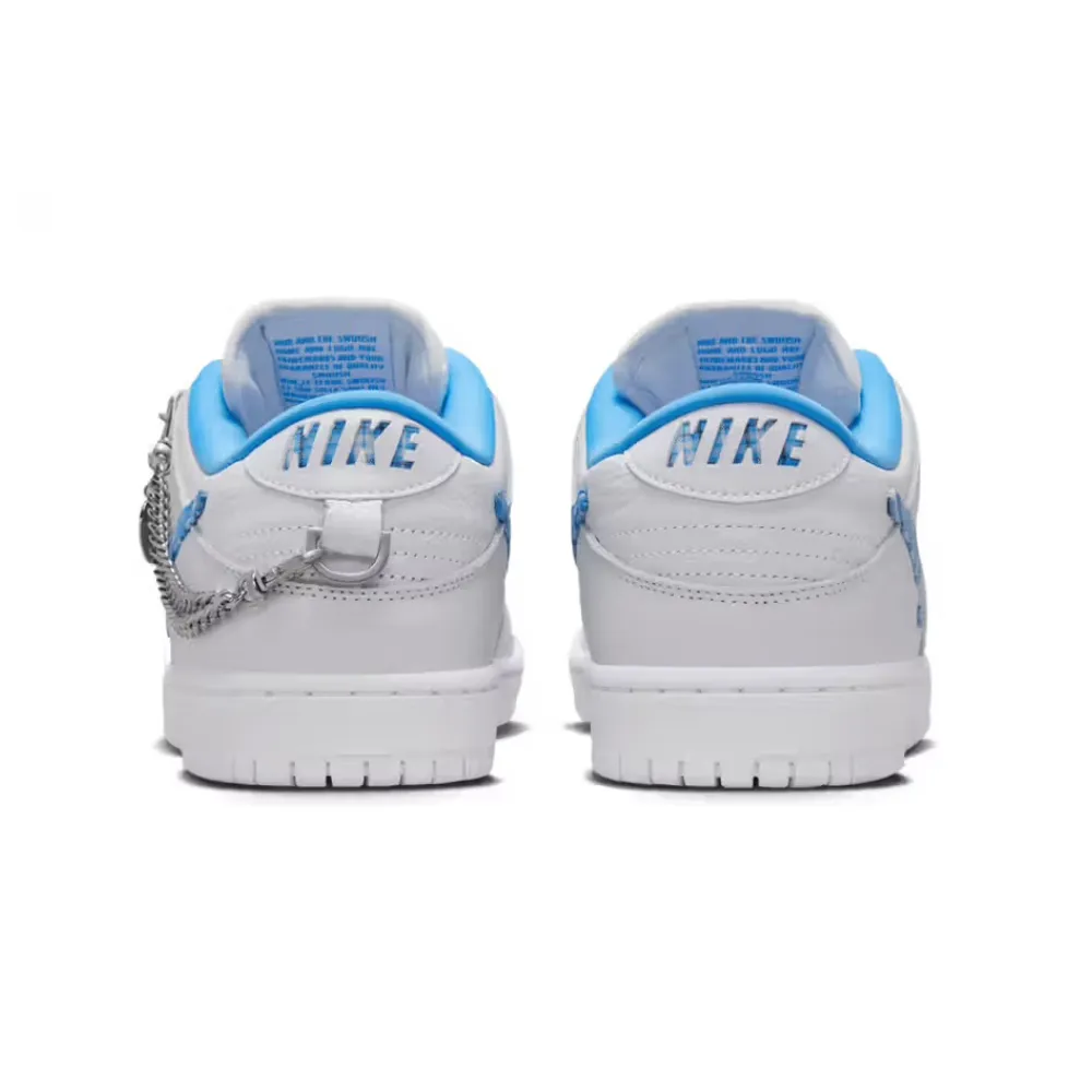 Nike SB Dunk Low Pro Nicole Hause White University Blue Midnight Navy Pure Platinum