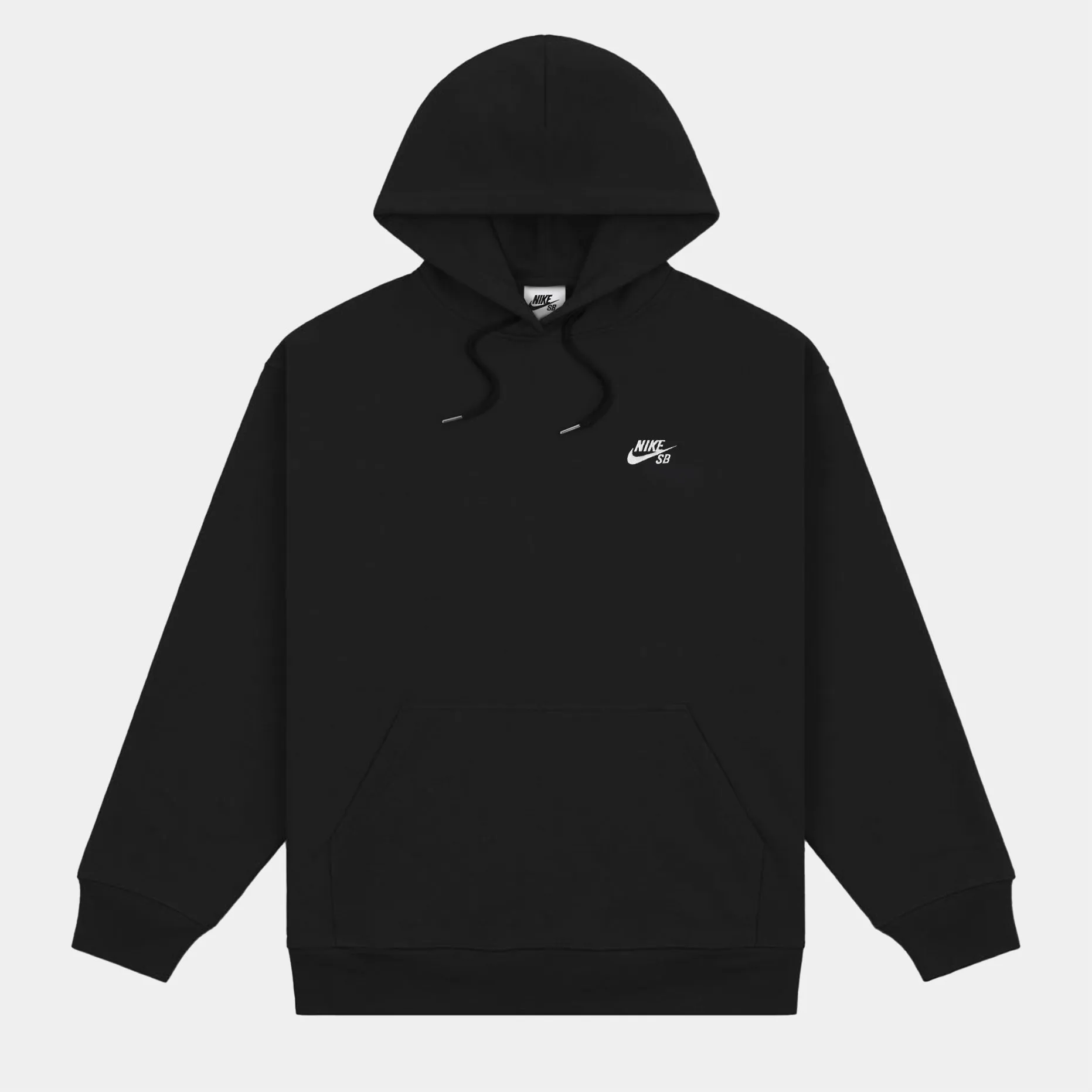 NIKE SB PULLOVER SKATE HOODIE - BLACK/WHITE