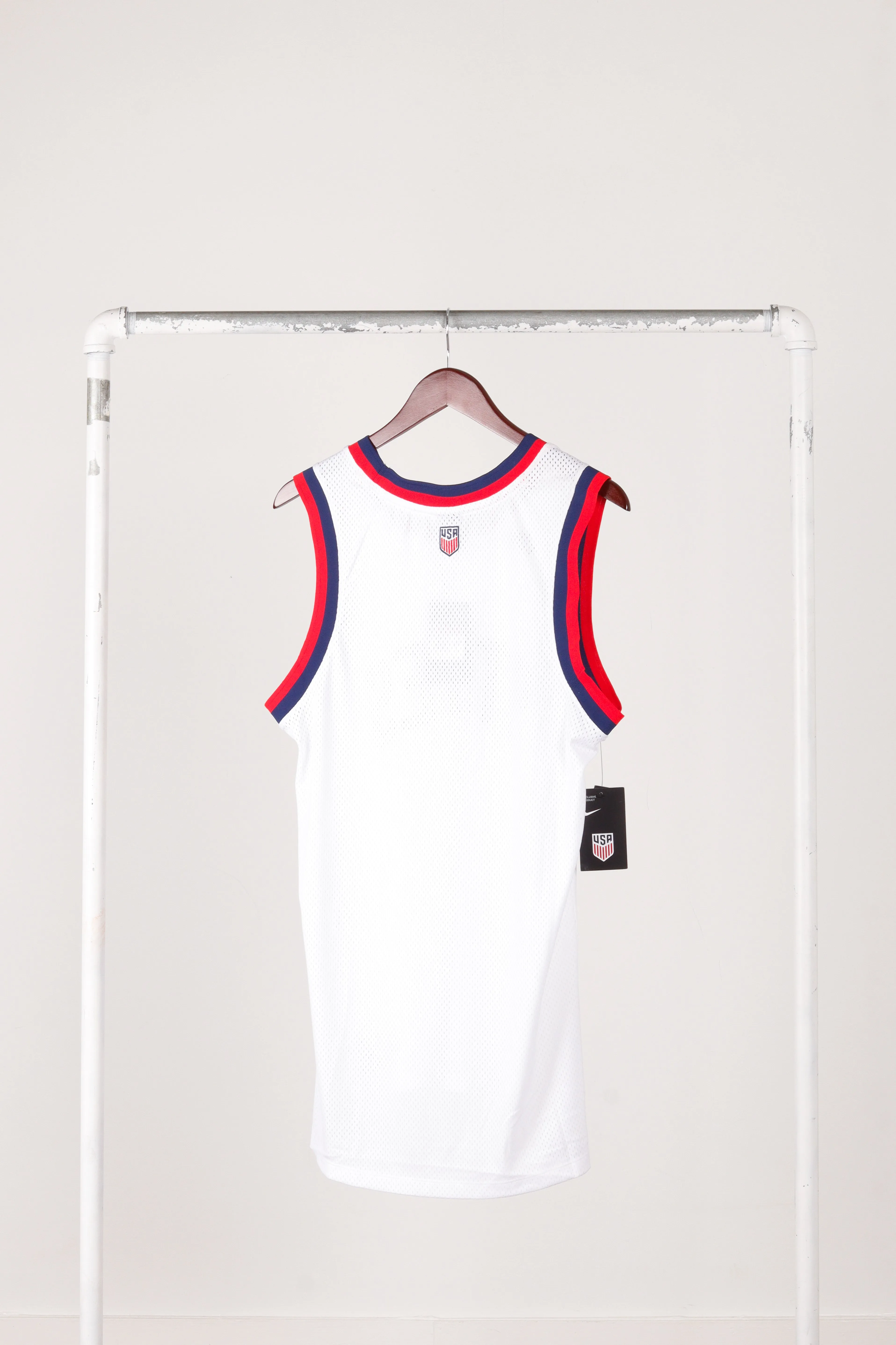 Nike USMNT Soccer 'States' Basketball Jersey White (2021)