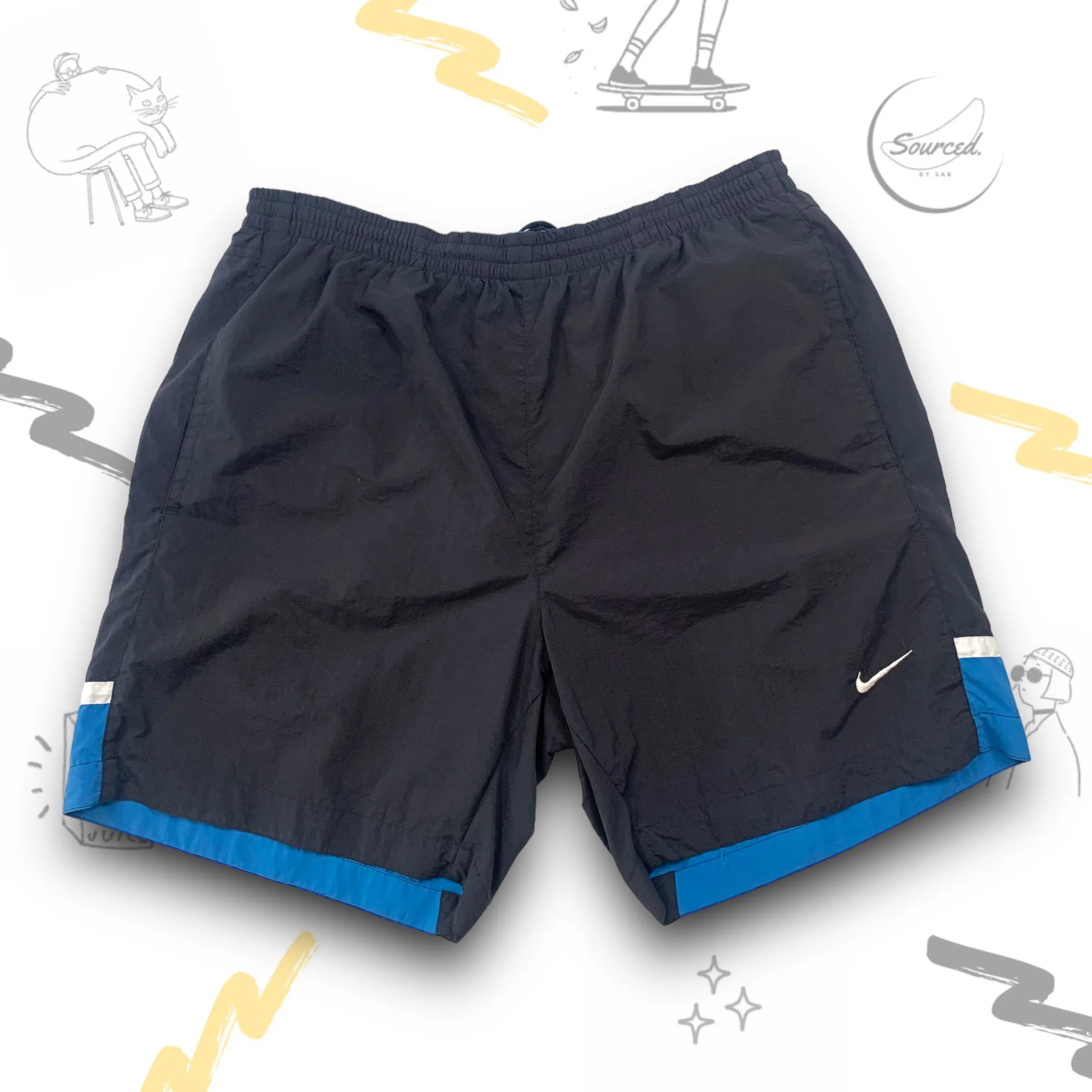 Nike Vintage Black Shorts (XL)
