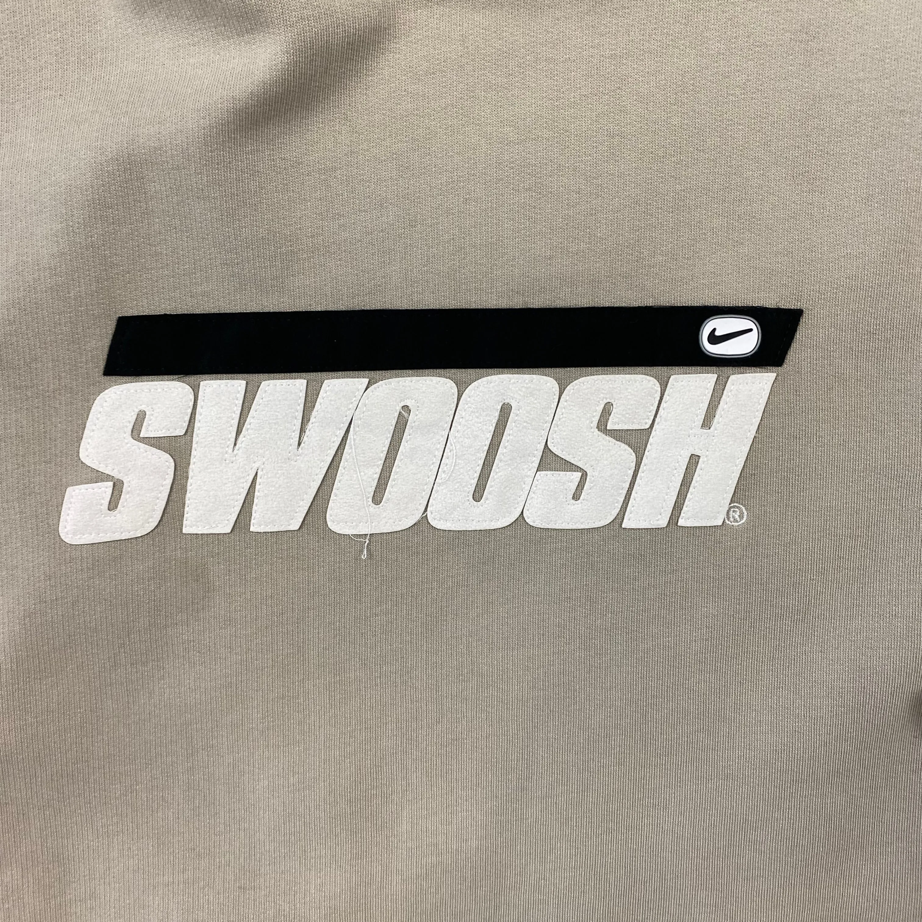 Nike vintage brown swoosh hoodie (XL)