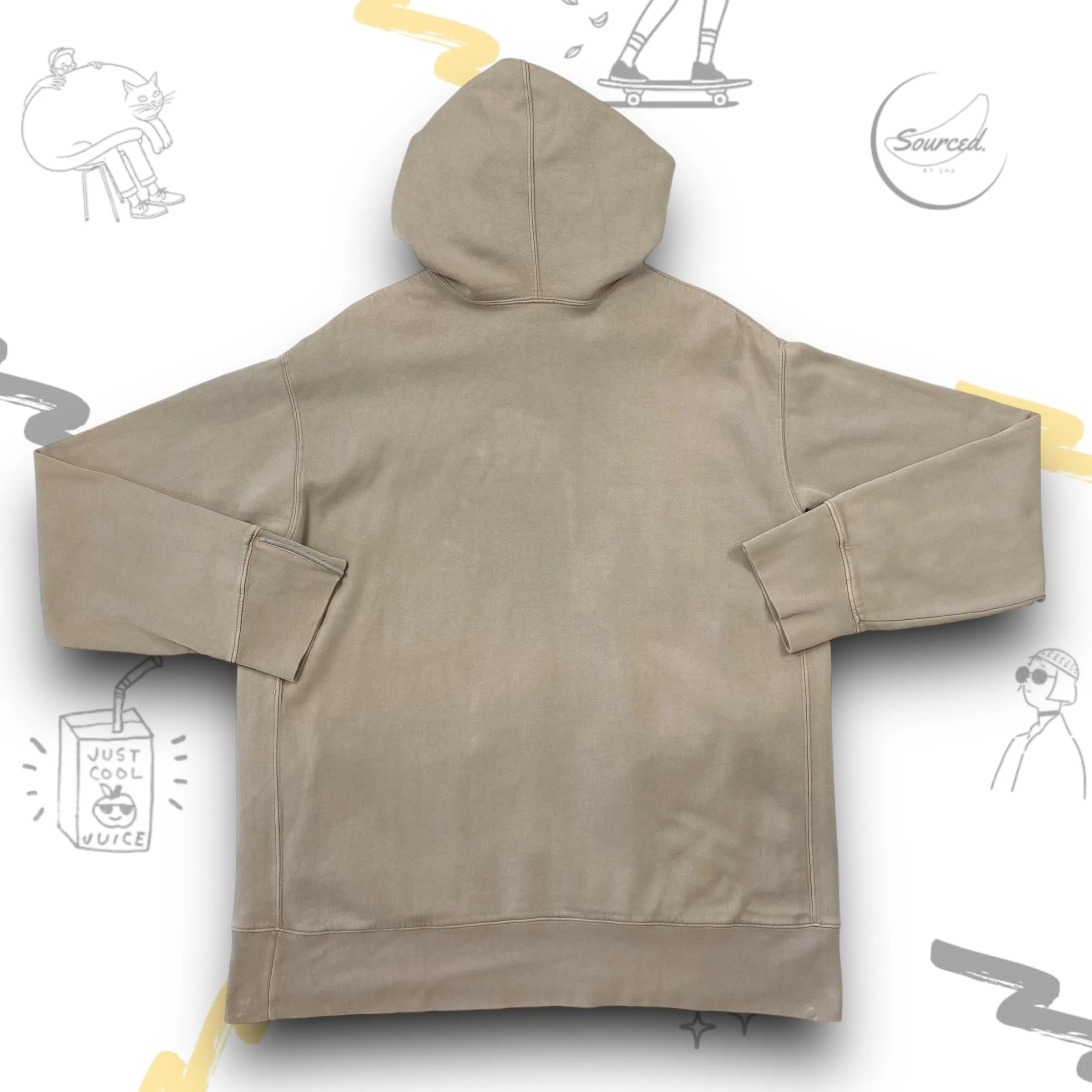 Nike vintage brown swoosh hoodie (XL)