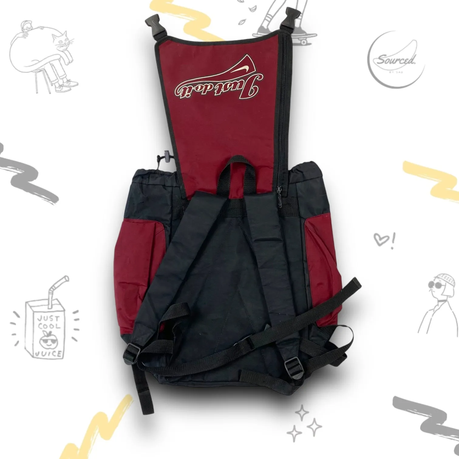Nike vintage Just Do It backpack