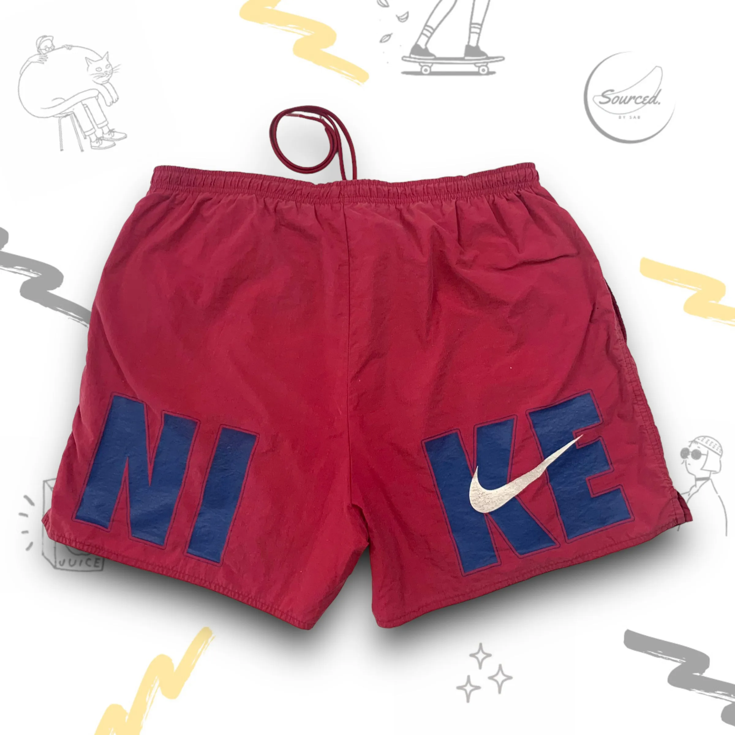 Nike Vintage Red Shorts (L)