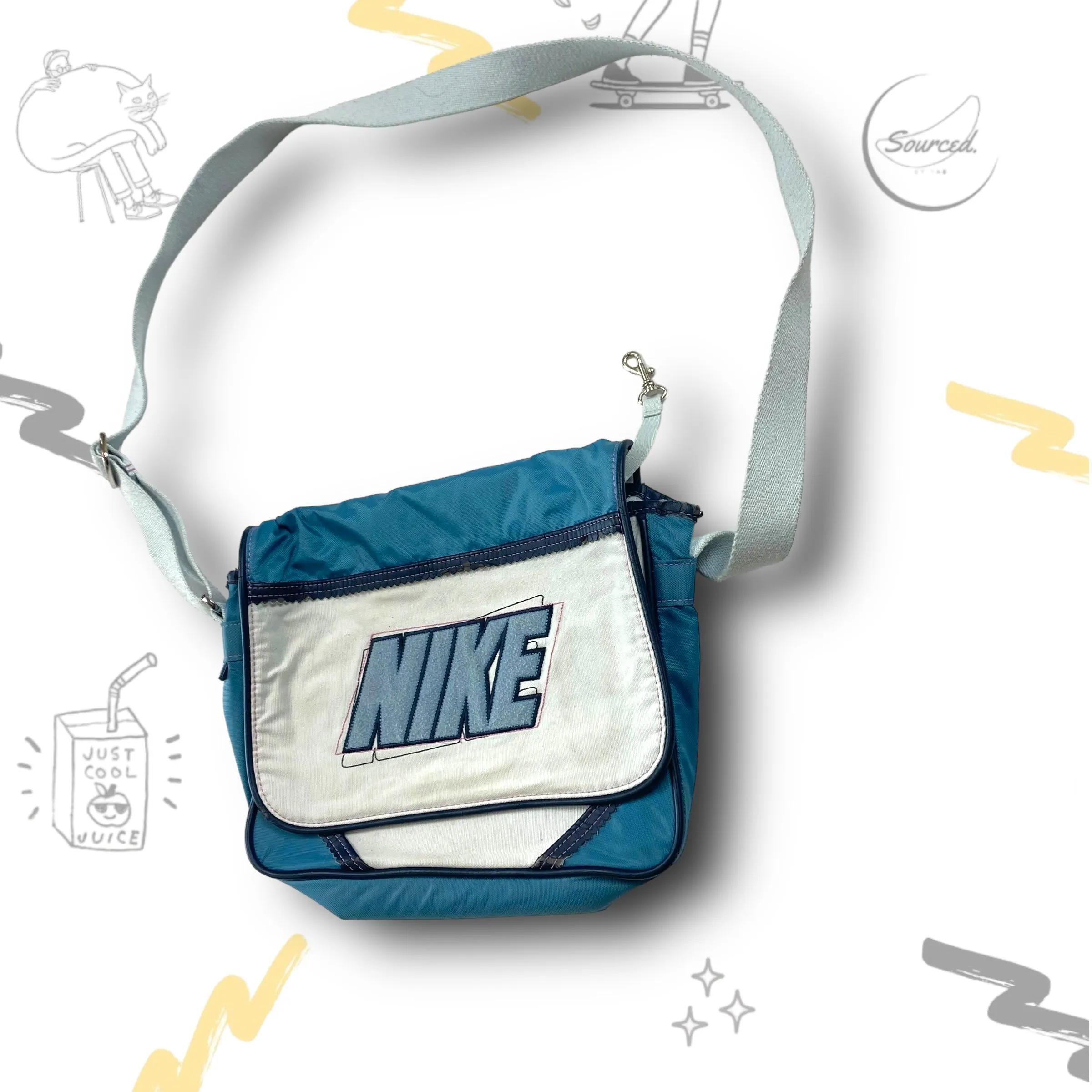 Nike Vintage White Shoulder Pack