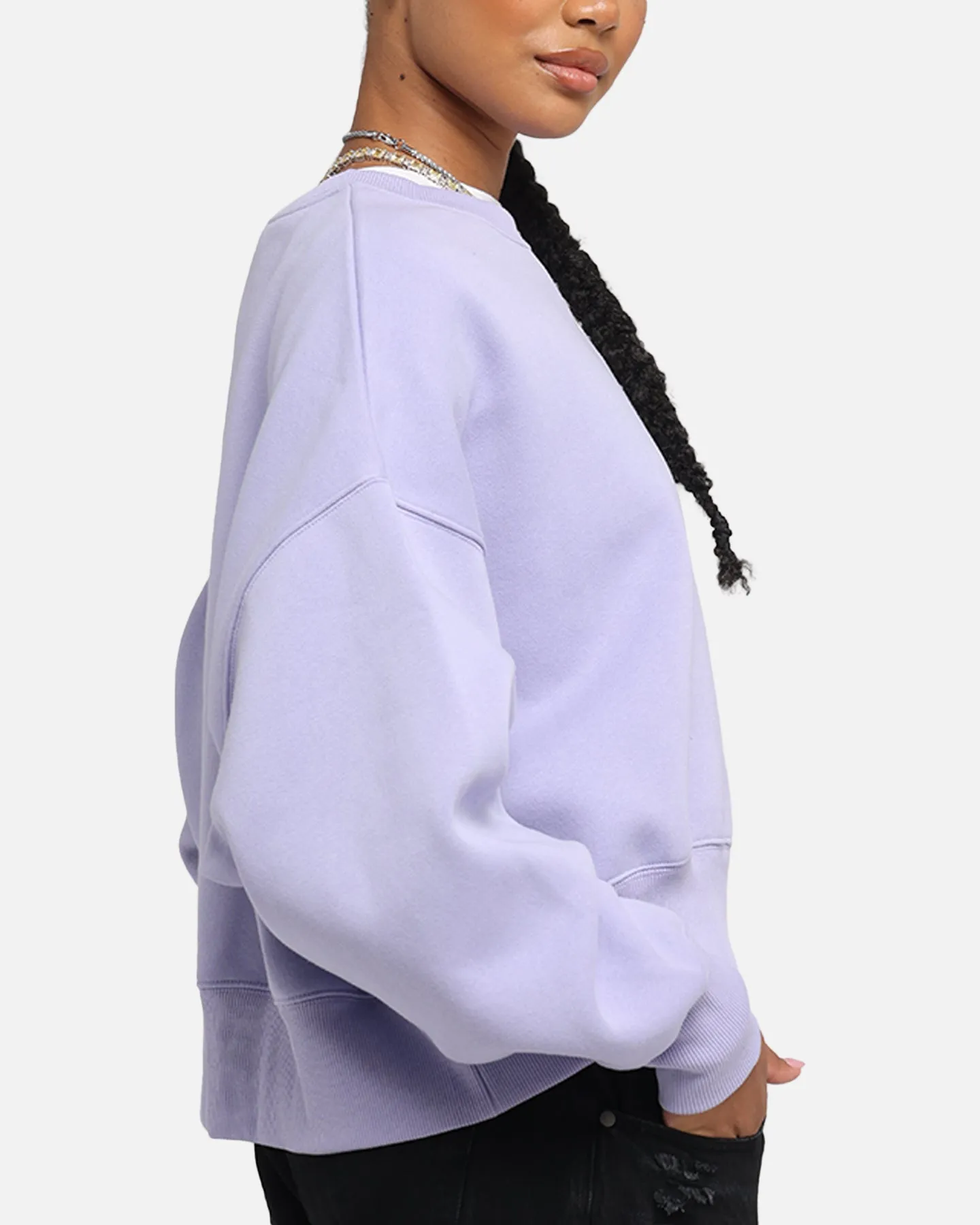 Nike Women's Sportswear Phoenix Fleece Crewneck Lilac Ice