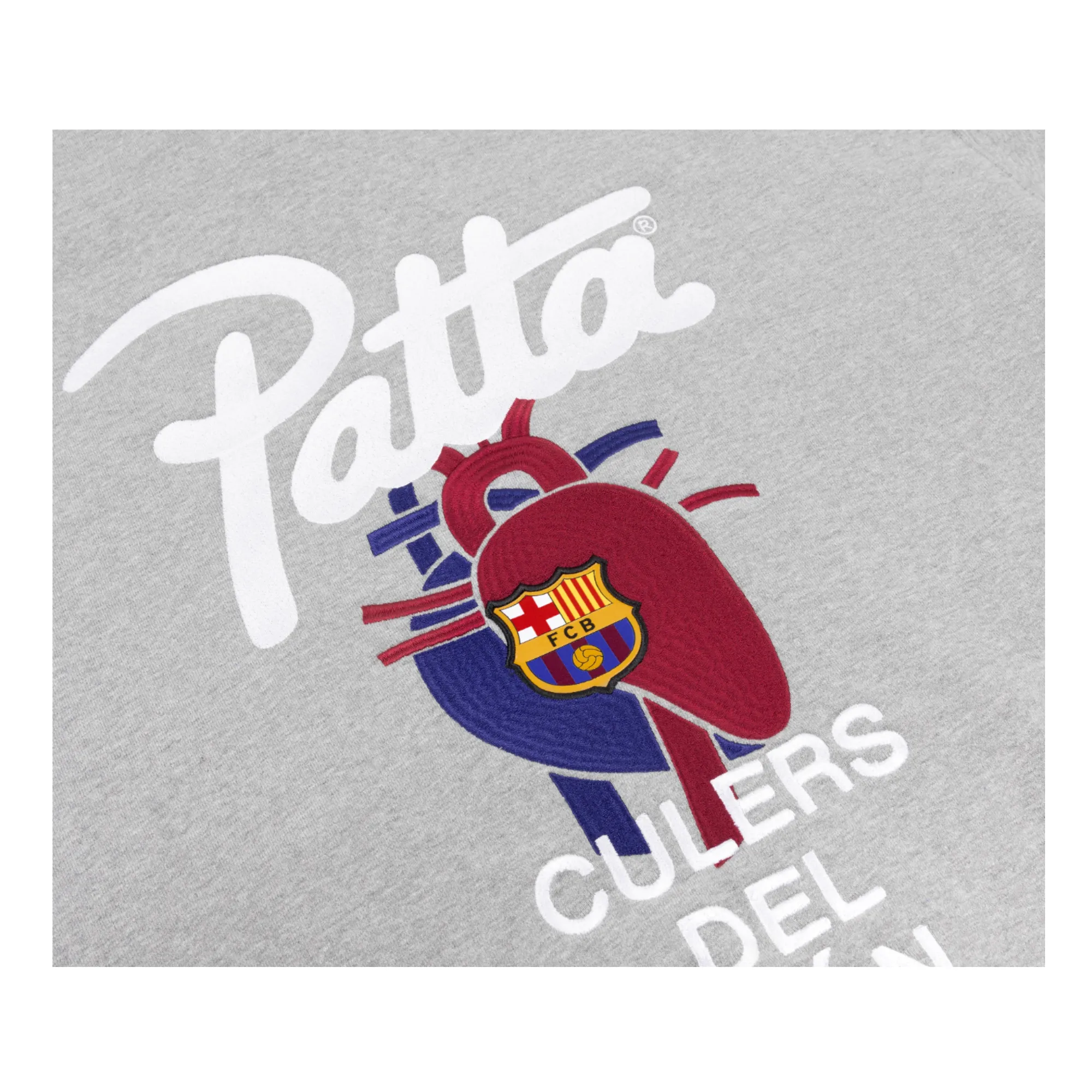 Nike x FC Barcelona x Patta hoodie Grey