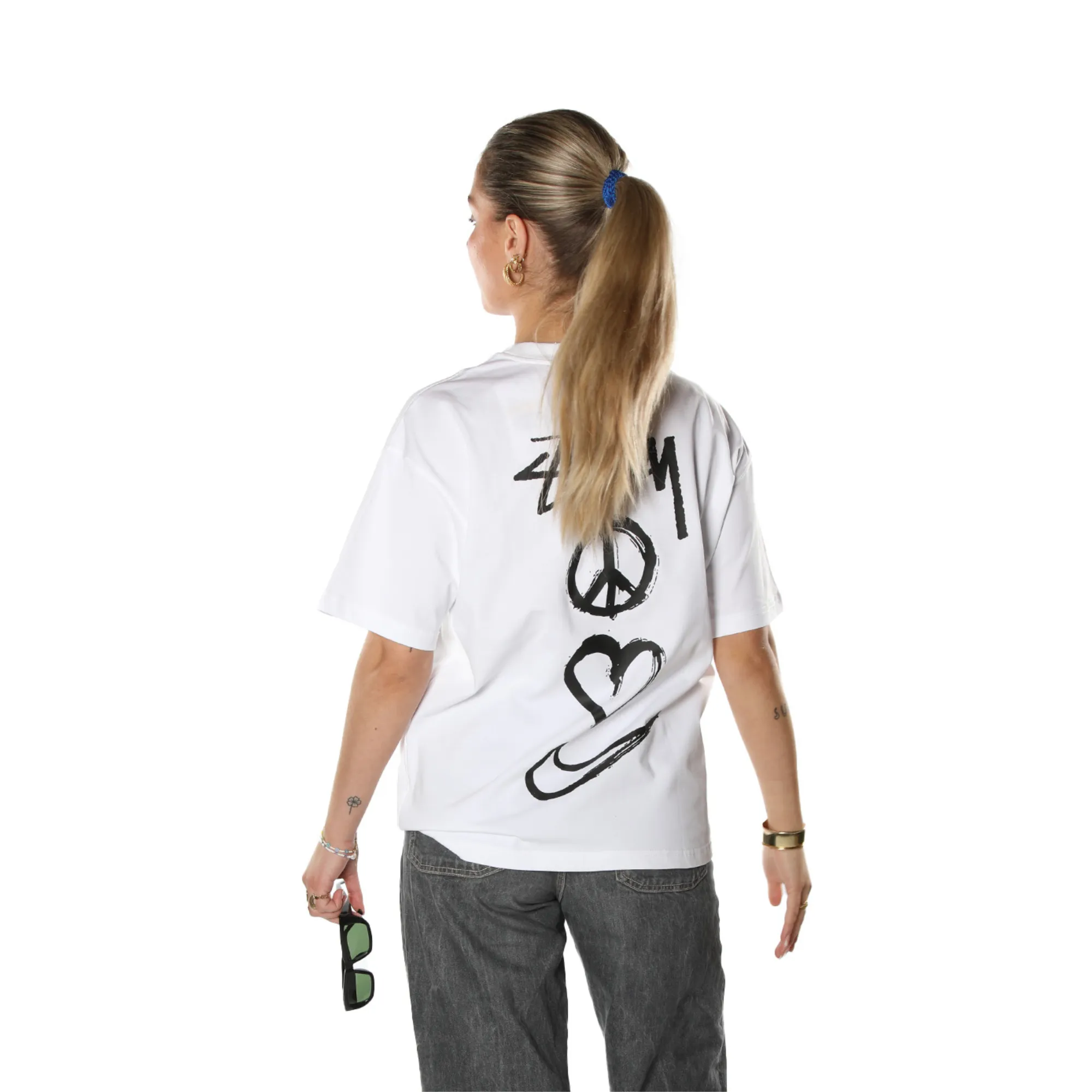 Nike X Stssy Peace. Love. Swoosh T-shirt White