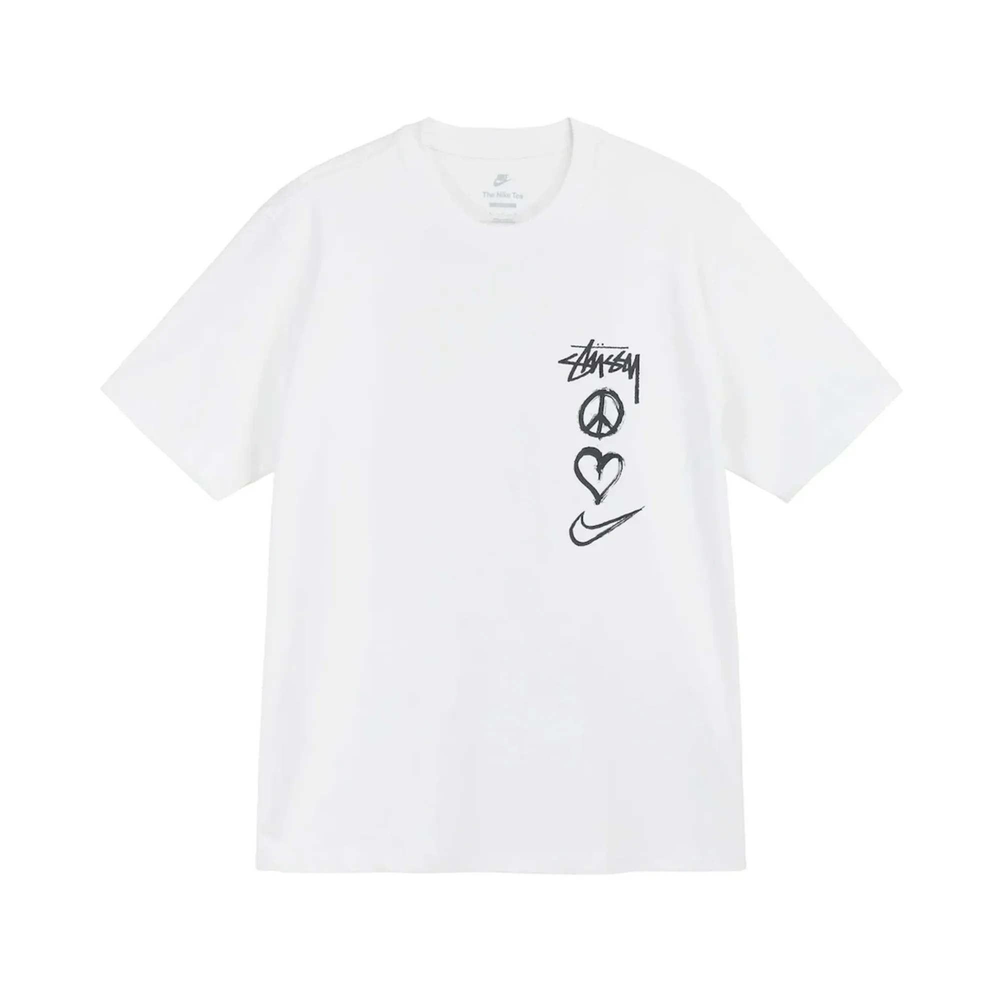 Nike X Stssy Peace. Love. Swoosh T-shirt White
