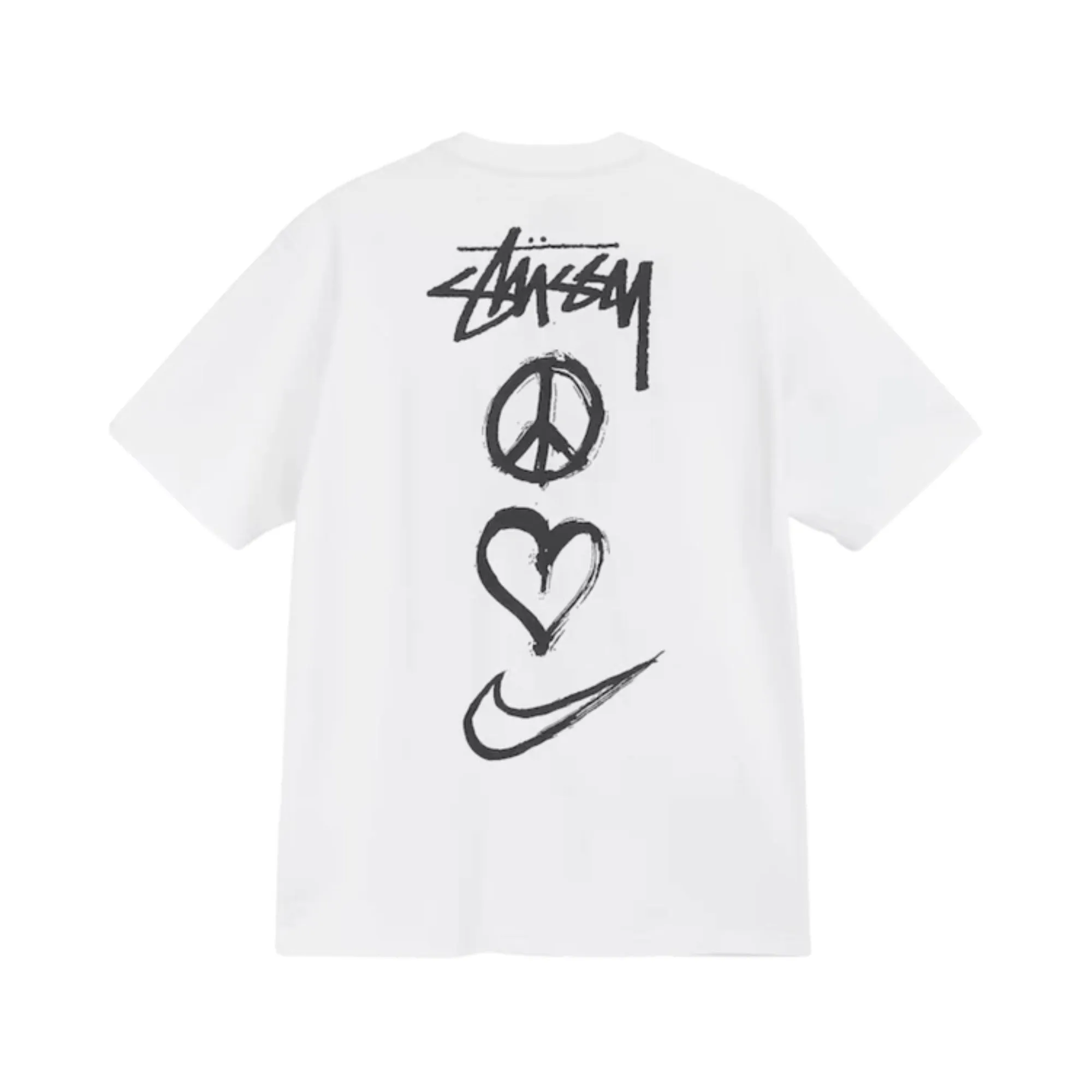 Nike X Stssy Peace. Love. Swoosh T-shirt White