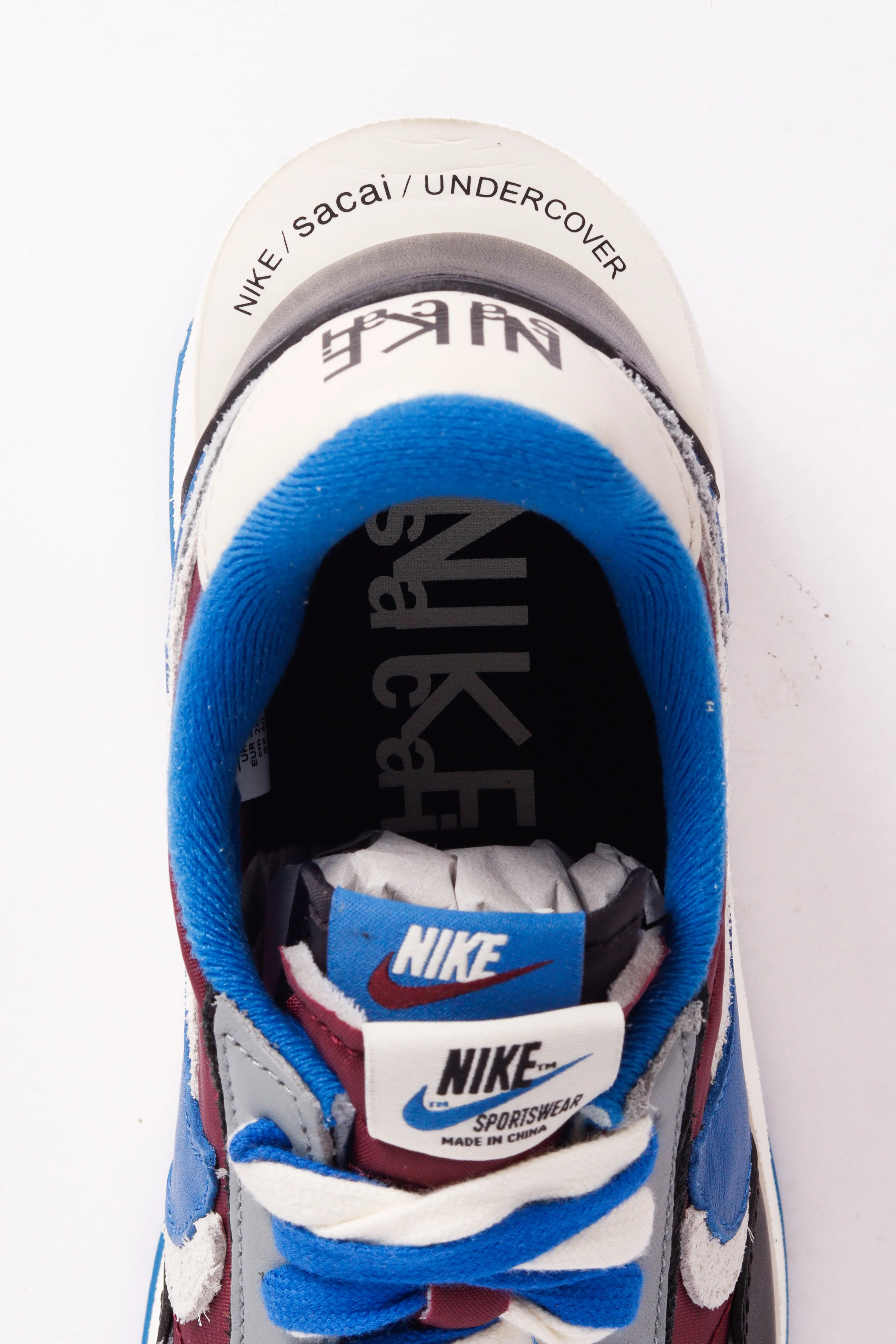 Nike x UNDERCOVER x Sacai LD Waffle SU 'Night Maroon Team Royal' (2021)
