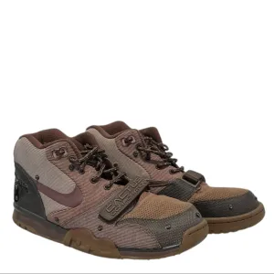 NIKE/Hi-Sneakers/US 10.5/Nylon/KHK/NIKE AIR TRAINER TRAVIS SCOTTS