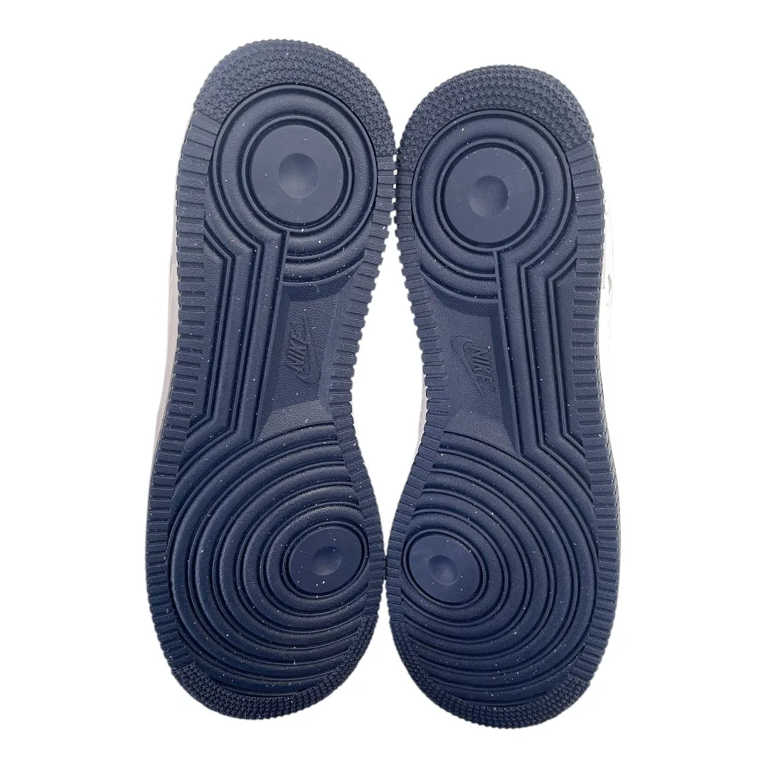 NIKE/Low-Sneakers/US 11.5/Leather/WHT/MIDNIGHT NAVY AF1